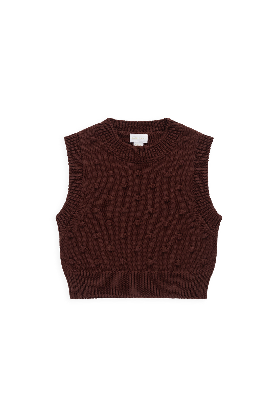 Albie Vest - Chocolate Chip Childrens Vest from Jamie Kay Australia