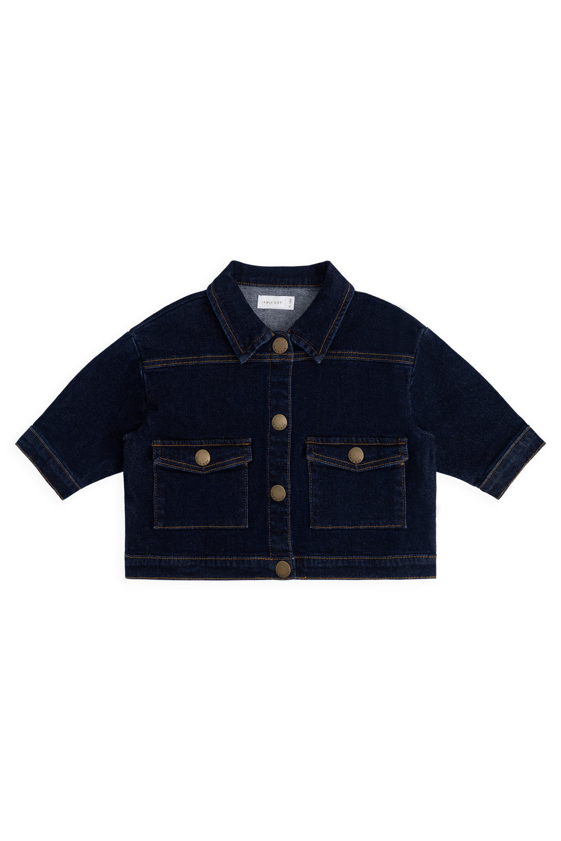 Arbor Jacket - Mid Indigo Denim Childrens Jacket from Jamie Kay Australia
