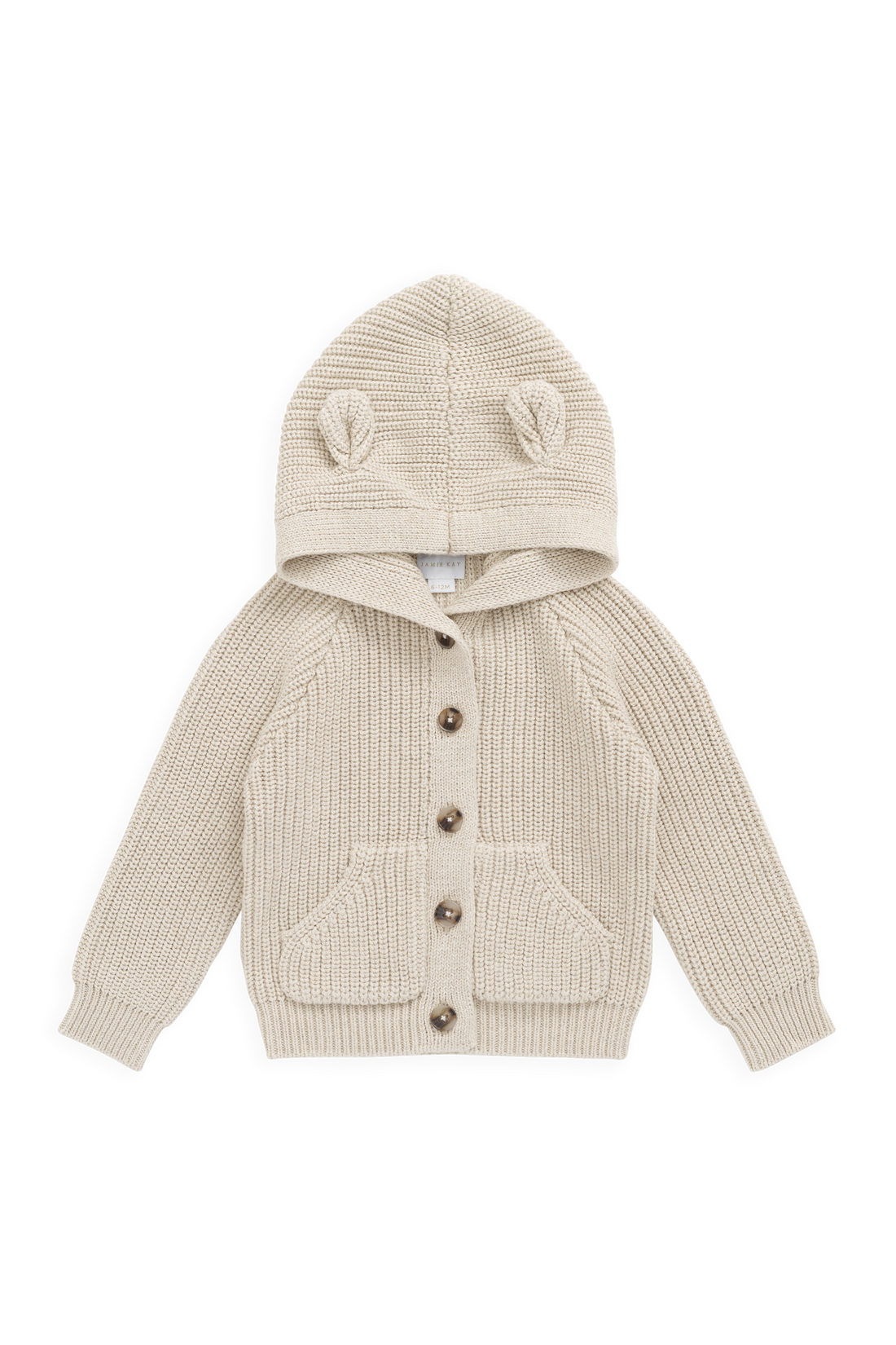 Bear Cardigan - Vanilla Childrens Cardigan from Jamie Kay Australia