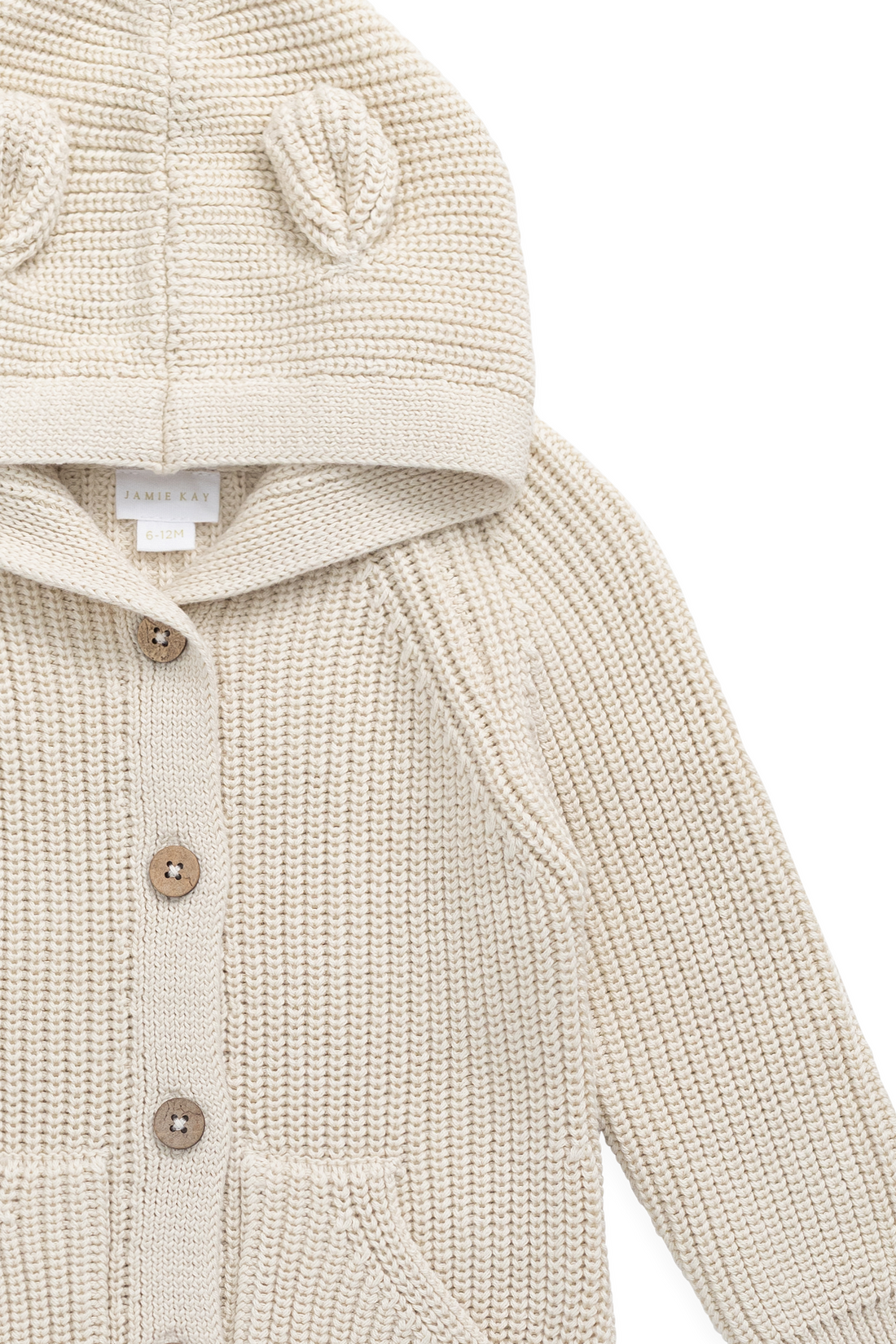 Bear Knit Onepiece - Vanilla Childrens Onepiece from Jamie Kay Australia