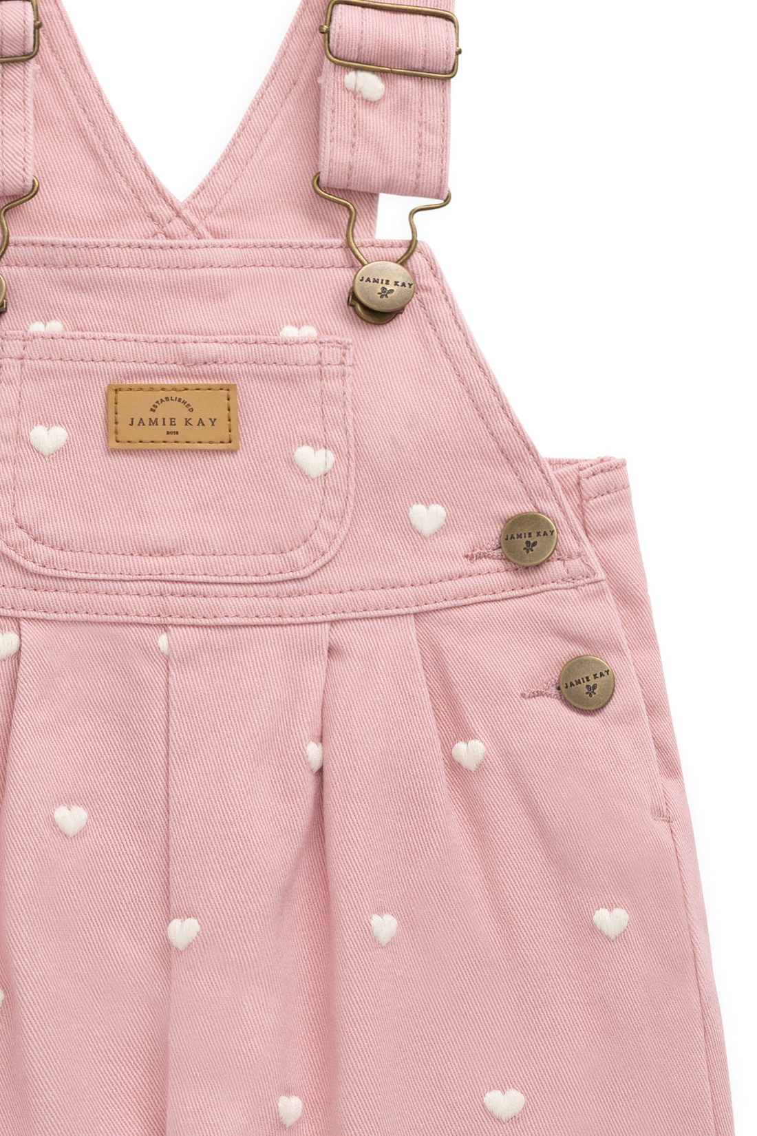 Blair Overall - Petite Heart Rose Childrens Overall from Jamie Kay Australia