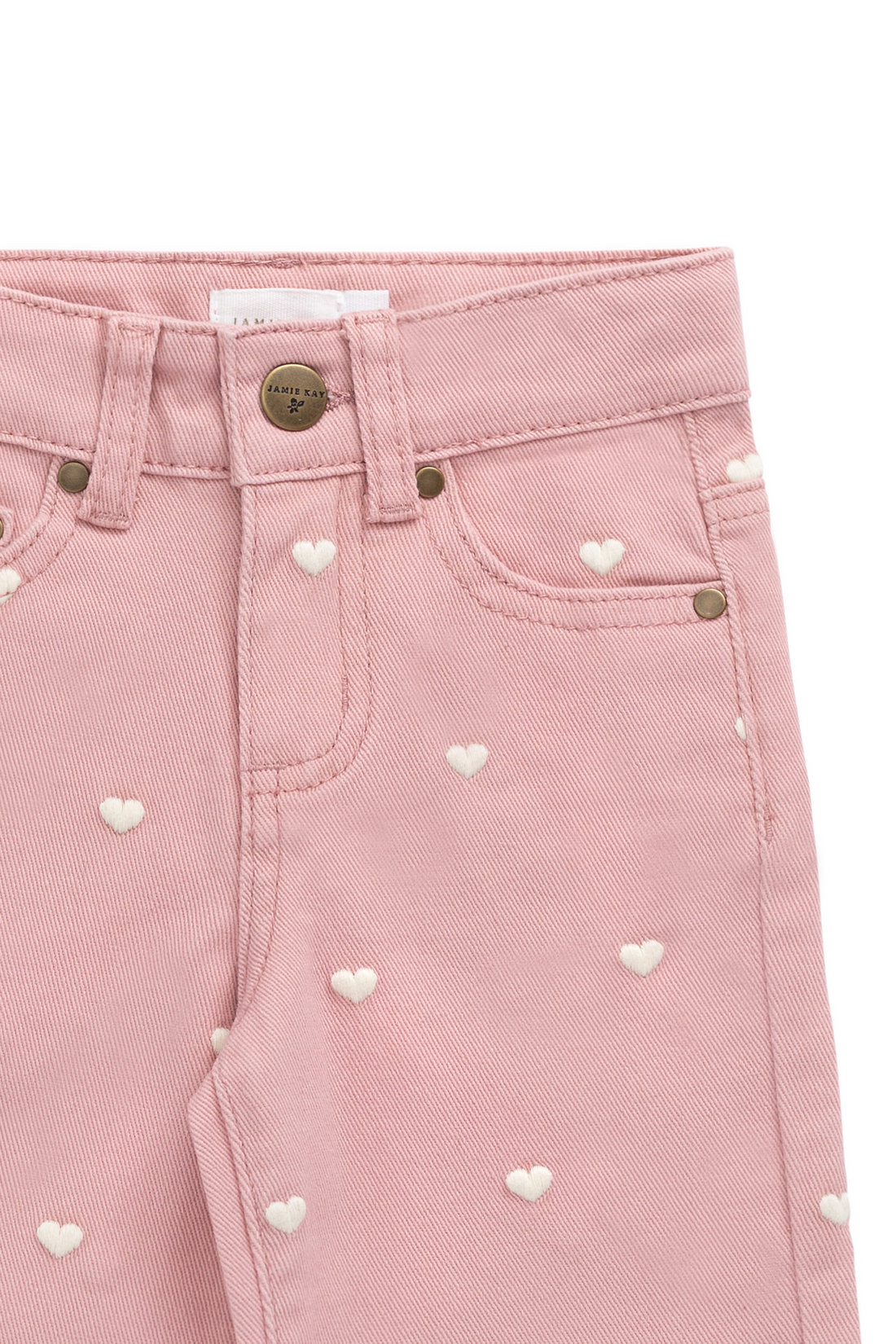 Blair Pant - Petite Heart Rose Childrens Pant from Jamie Kay Australia