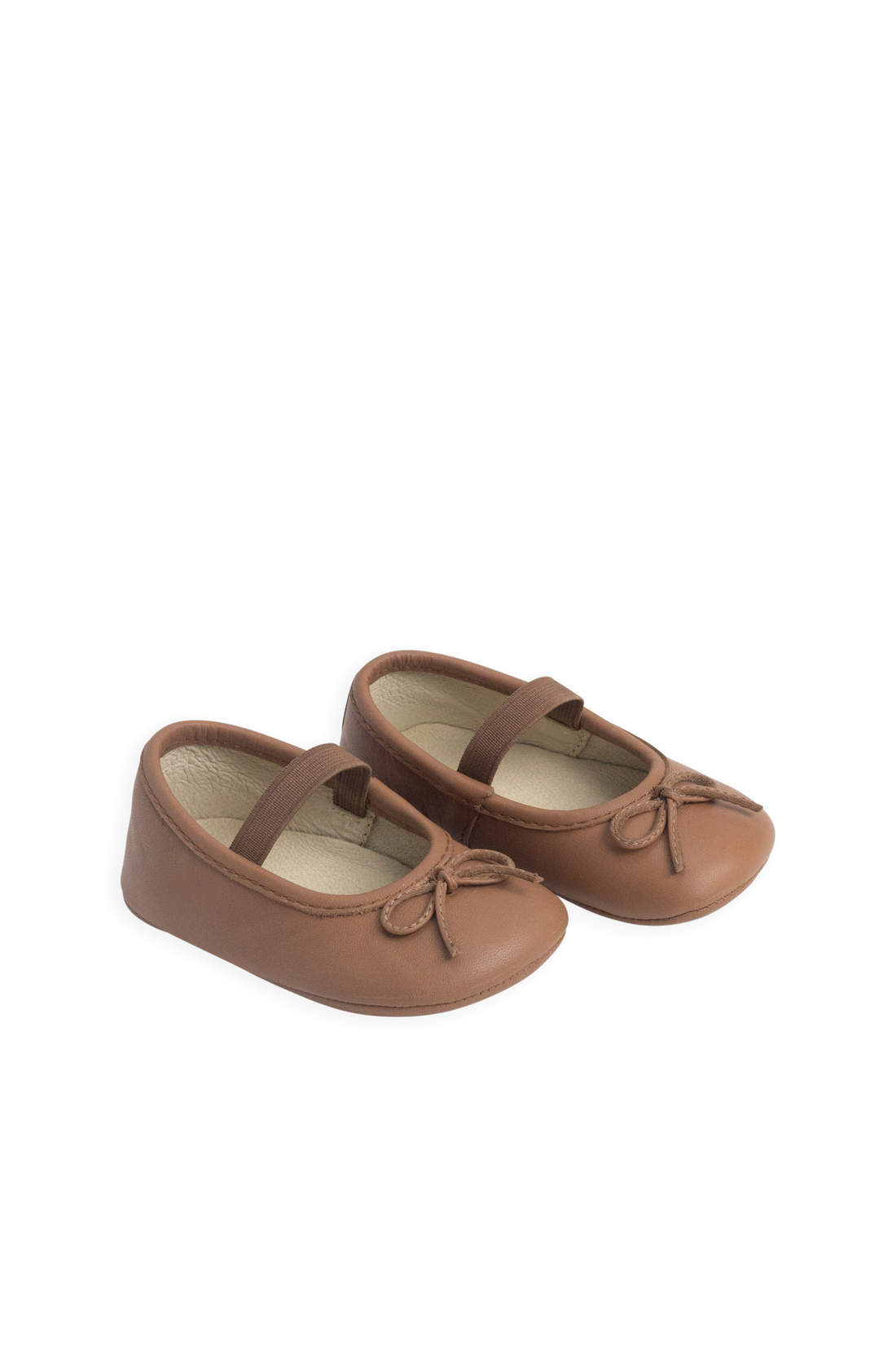Bowie Baby Ballerinas - Camel Childrens Footwear from Jamie Kay Australia