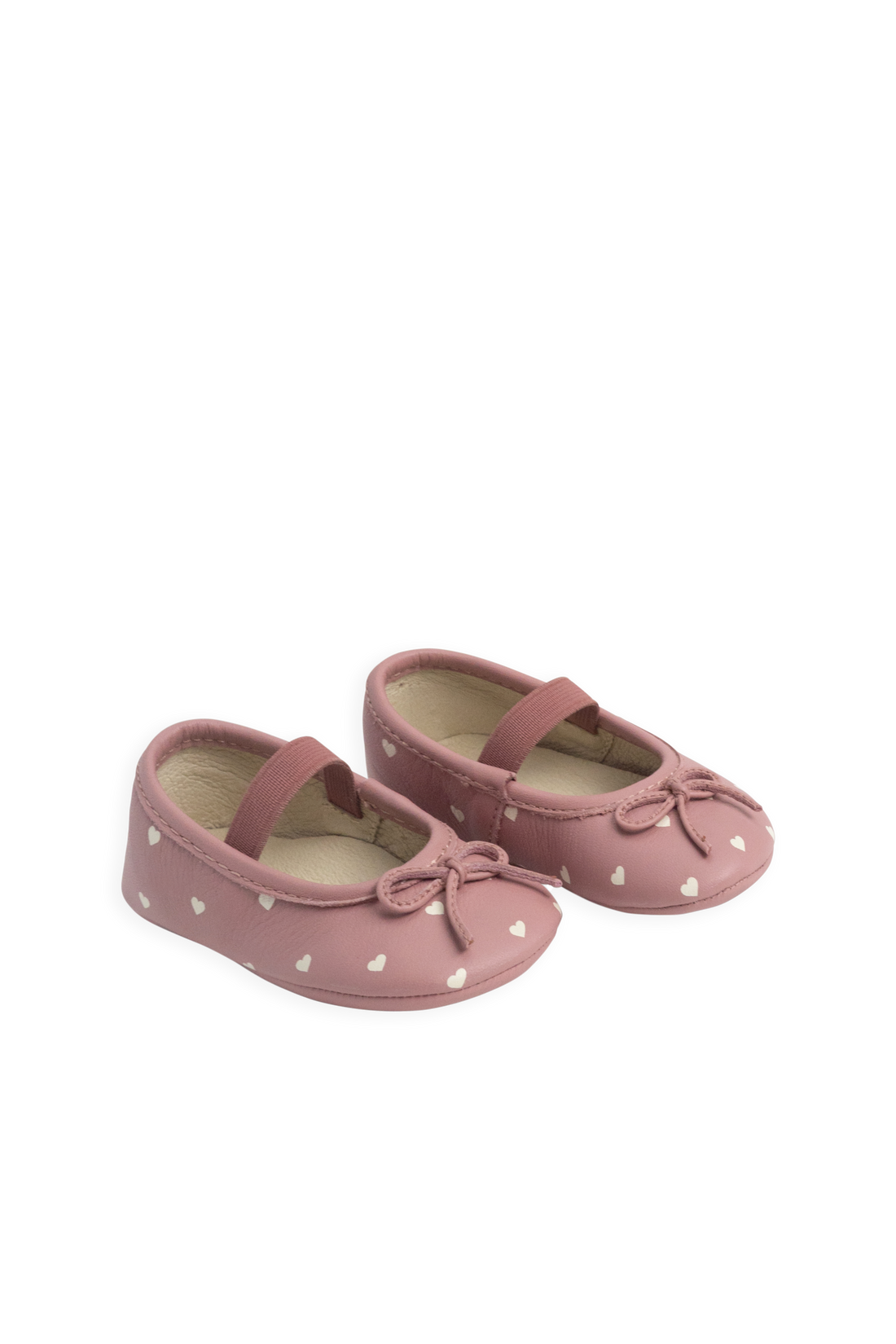 Bowie Baby Ballerinas - Petite Heart Rose Childrens Footwear from Jamie Kay Australia