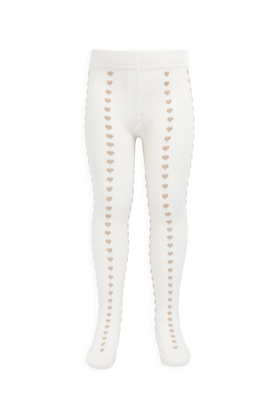 Mary Tight - Mary Heart Jacquard Childrens Tights from Jamie Kay Australia