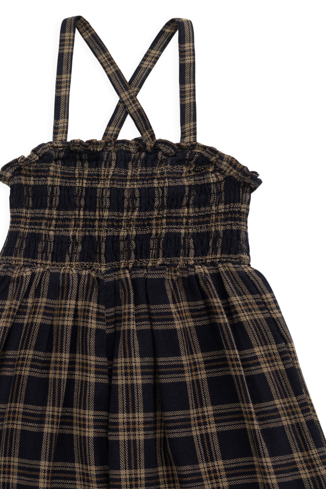 Organic Cotton Arabella Jumpsuit - Woodland Check Childrens Jumpsuit from Jamie Kay Australia