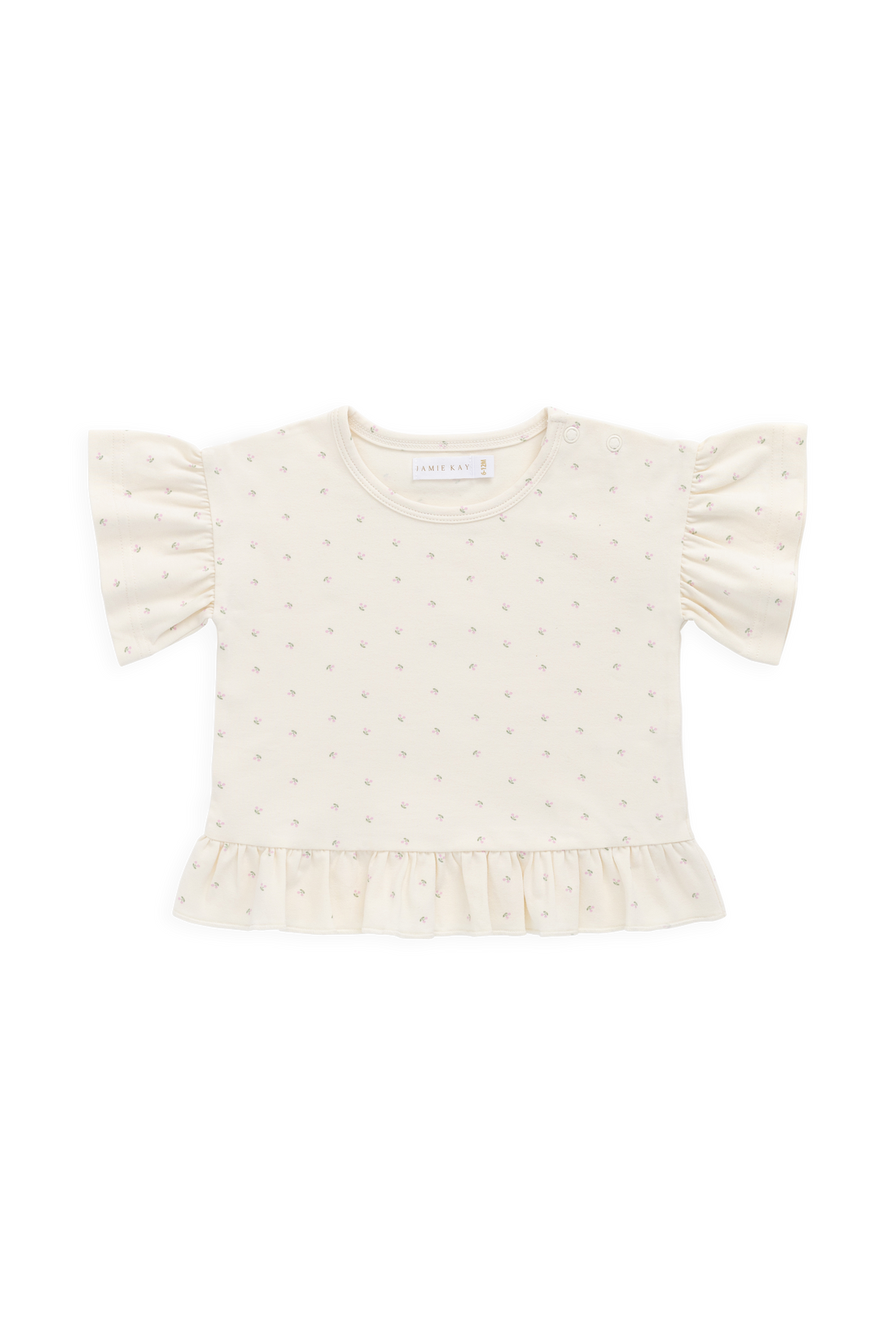 Organic Cotton Caydence Top - Ditsy Cherries Childrens Top from Jamie Kay Australia