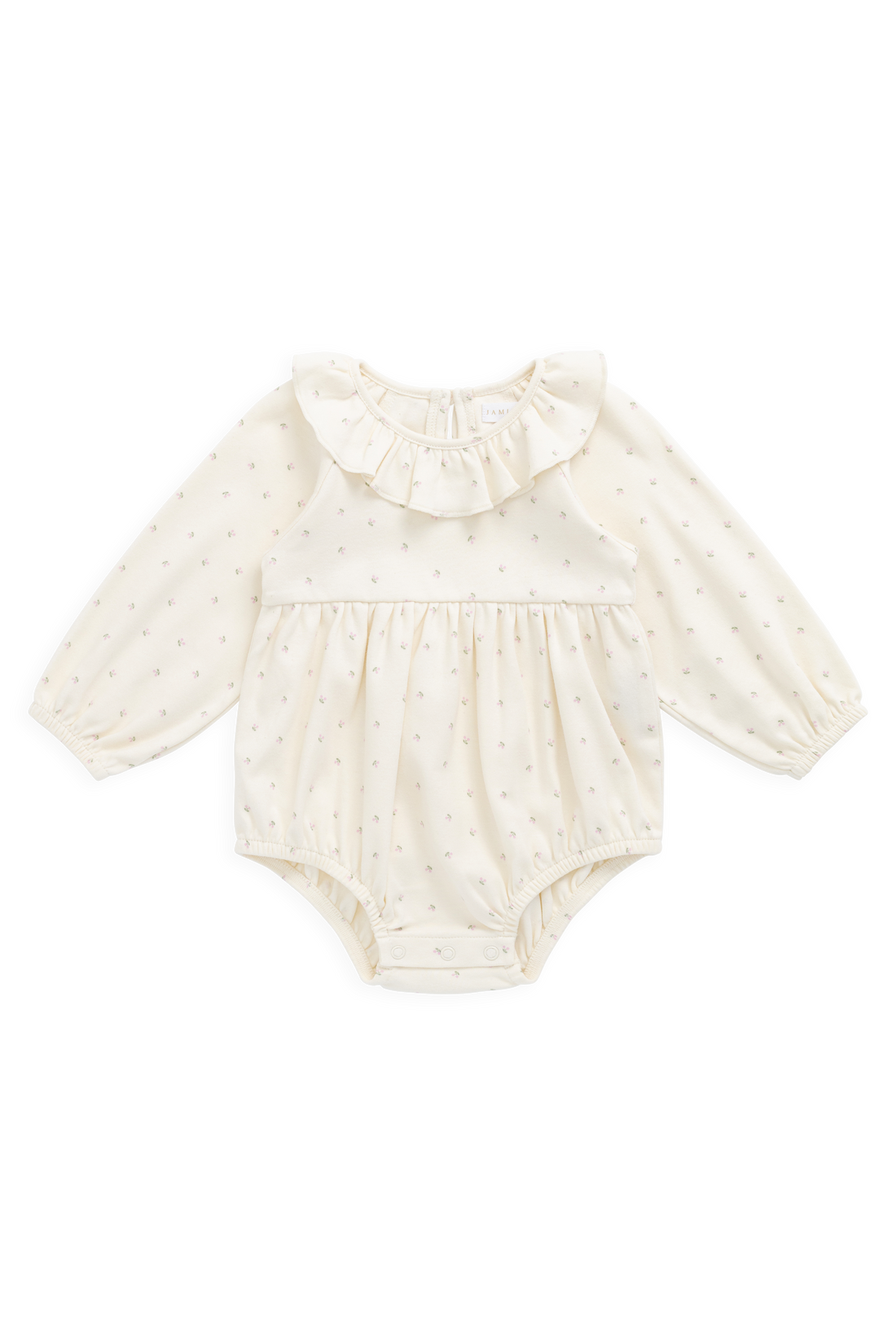 Organic Cotton Clemence Playsuit - Ditsy Cherries Childrens Playsuit from Jamie Kay Australia
