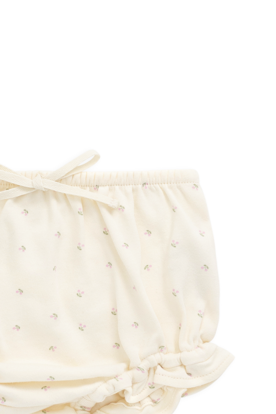 Organic Cotton Frill Bloomer - Ditsy Cherries Childrens Bloomer from Jamie Kay Australia