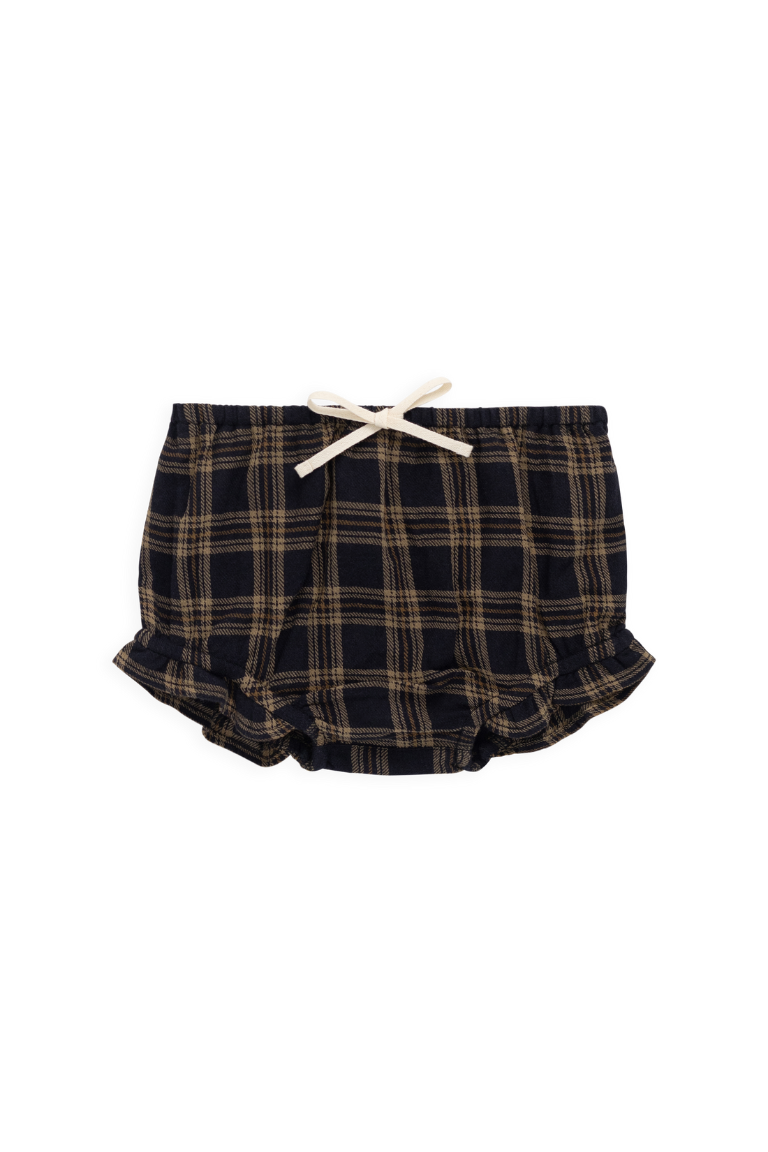 Organic Cotton Frill Bloomer - Woodland Check Childrens Bloomer from Jamie Kay Australia