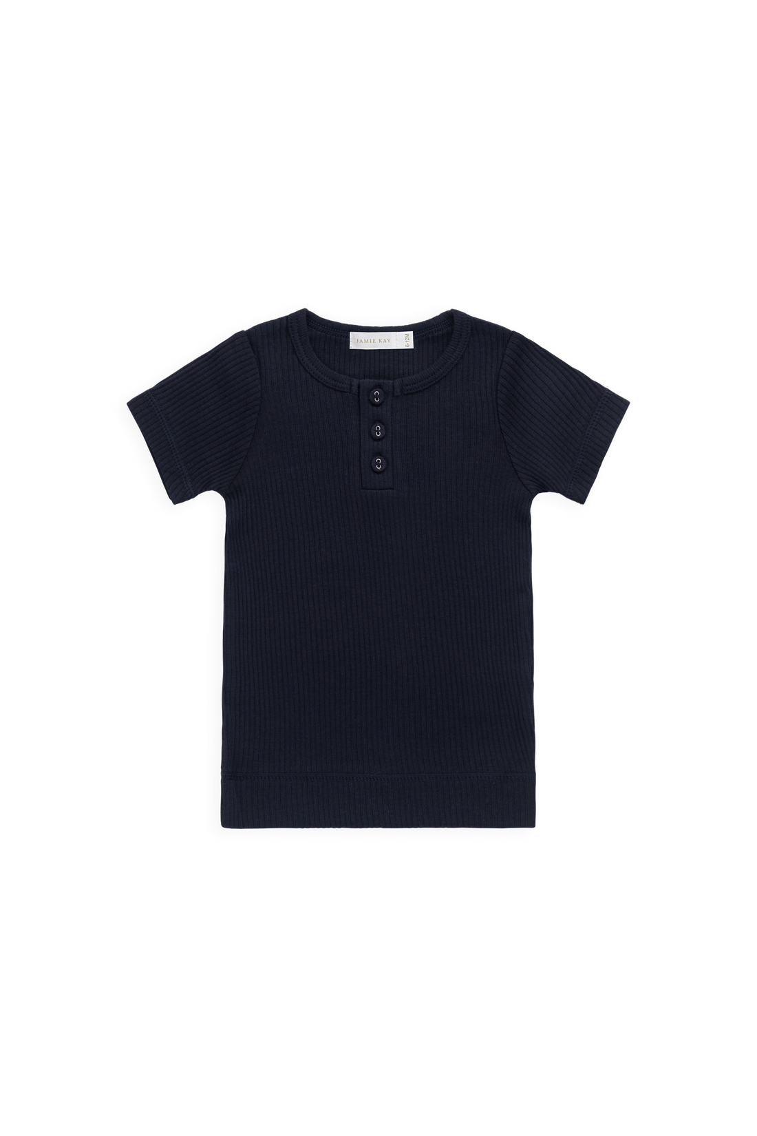 Organic Cotton Modal Henley Tee - Eclipse Childrens Top from Jamie Kay Australia
