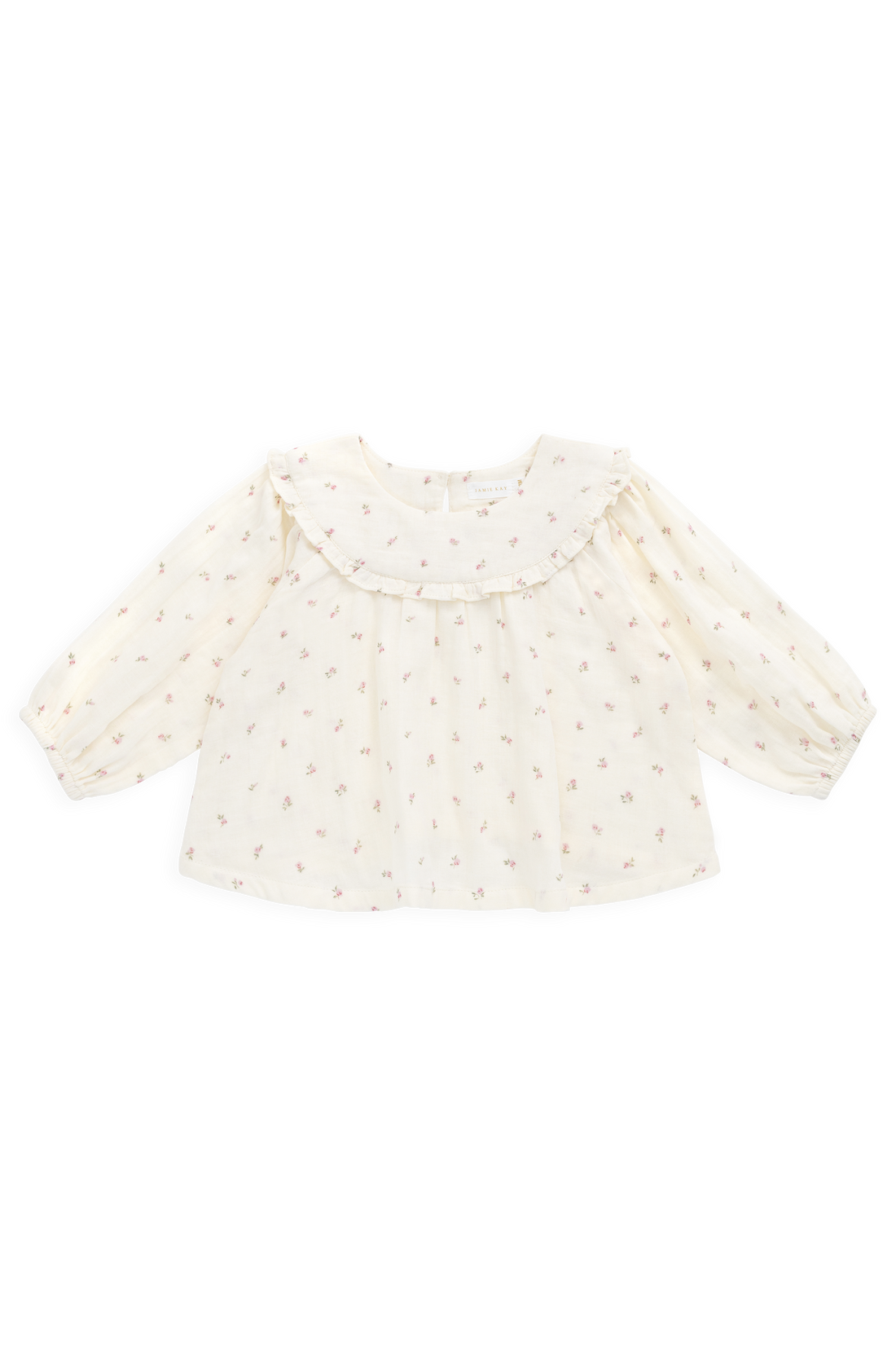 Organic Cotton Muslin Amira Blouse - Willow Rose Childrens Top from Jamie Kay Australia