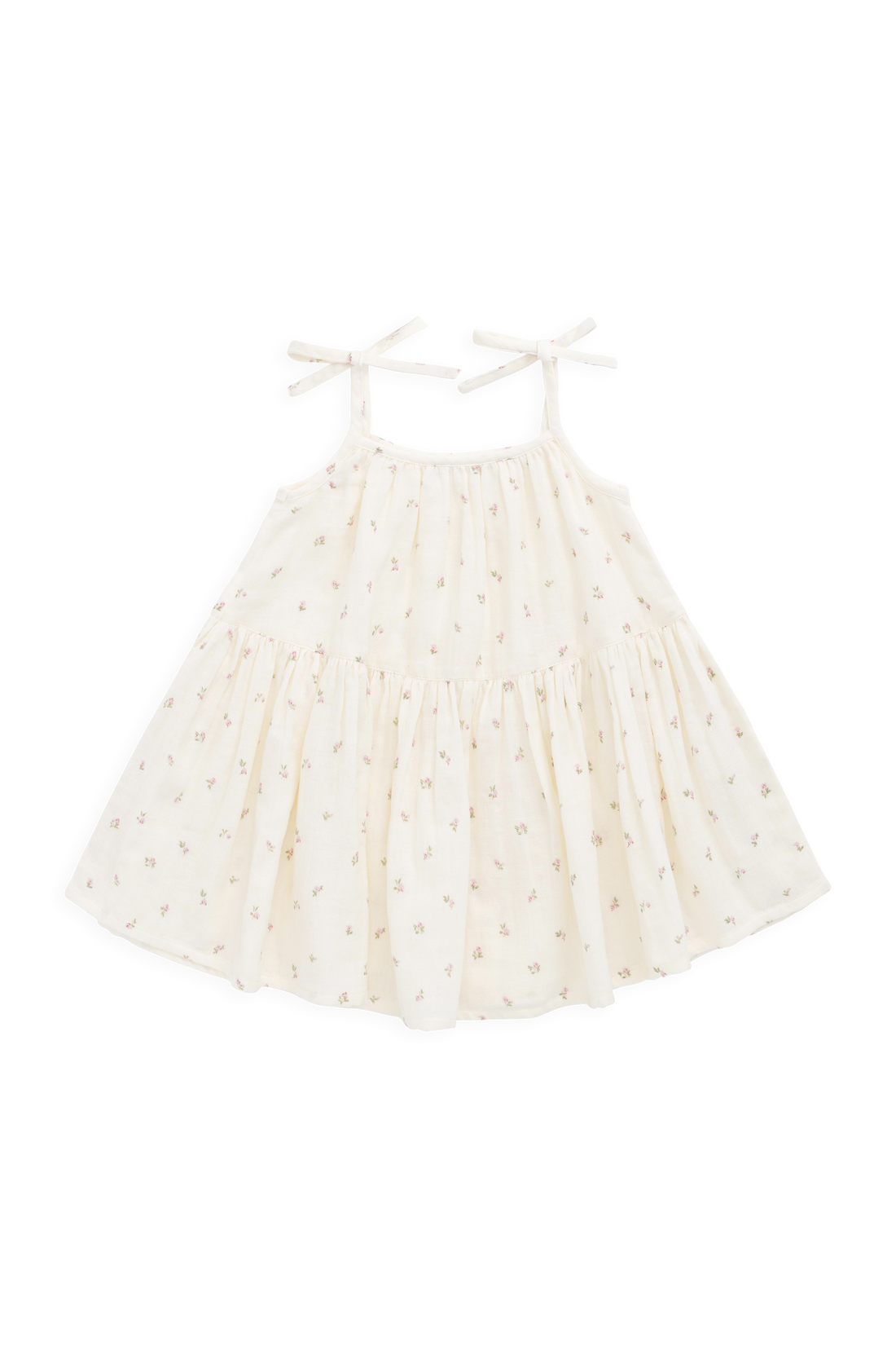 Organic Cotton Muslin Winnie Dress - Willow Rose Childrens Dress from Jamie Kay Australia