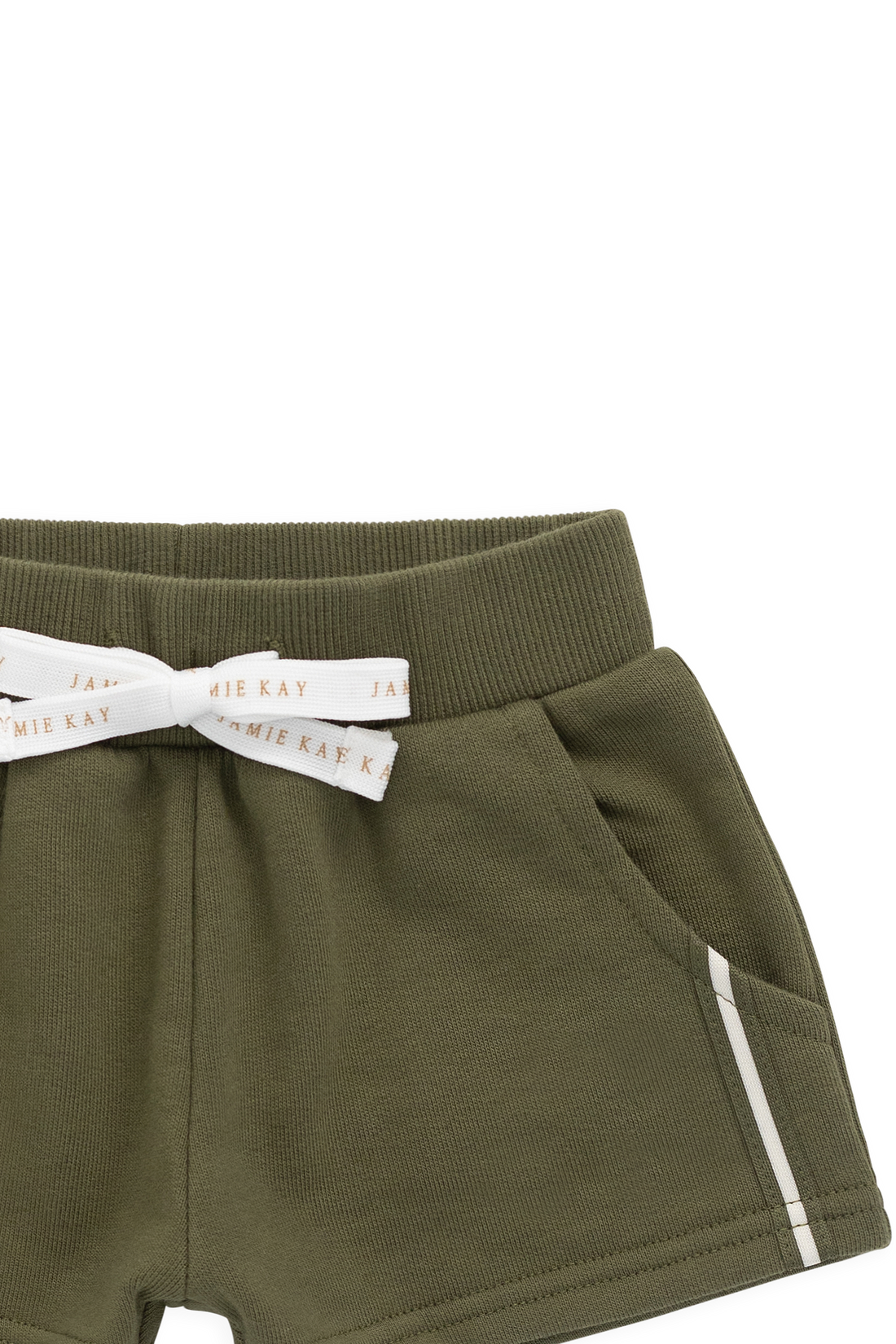 Organic Cotton Nash Short - Sicilian Olive Childrens Shorts from Jamie Kay Australia