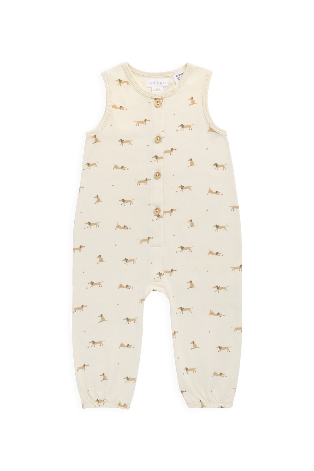 Organic Cotton Rupert Onepiece - Play Ball Cassava Childrens Onepiece from Jamie Kay Australia