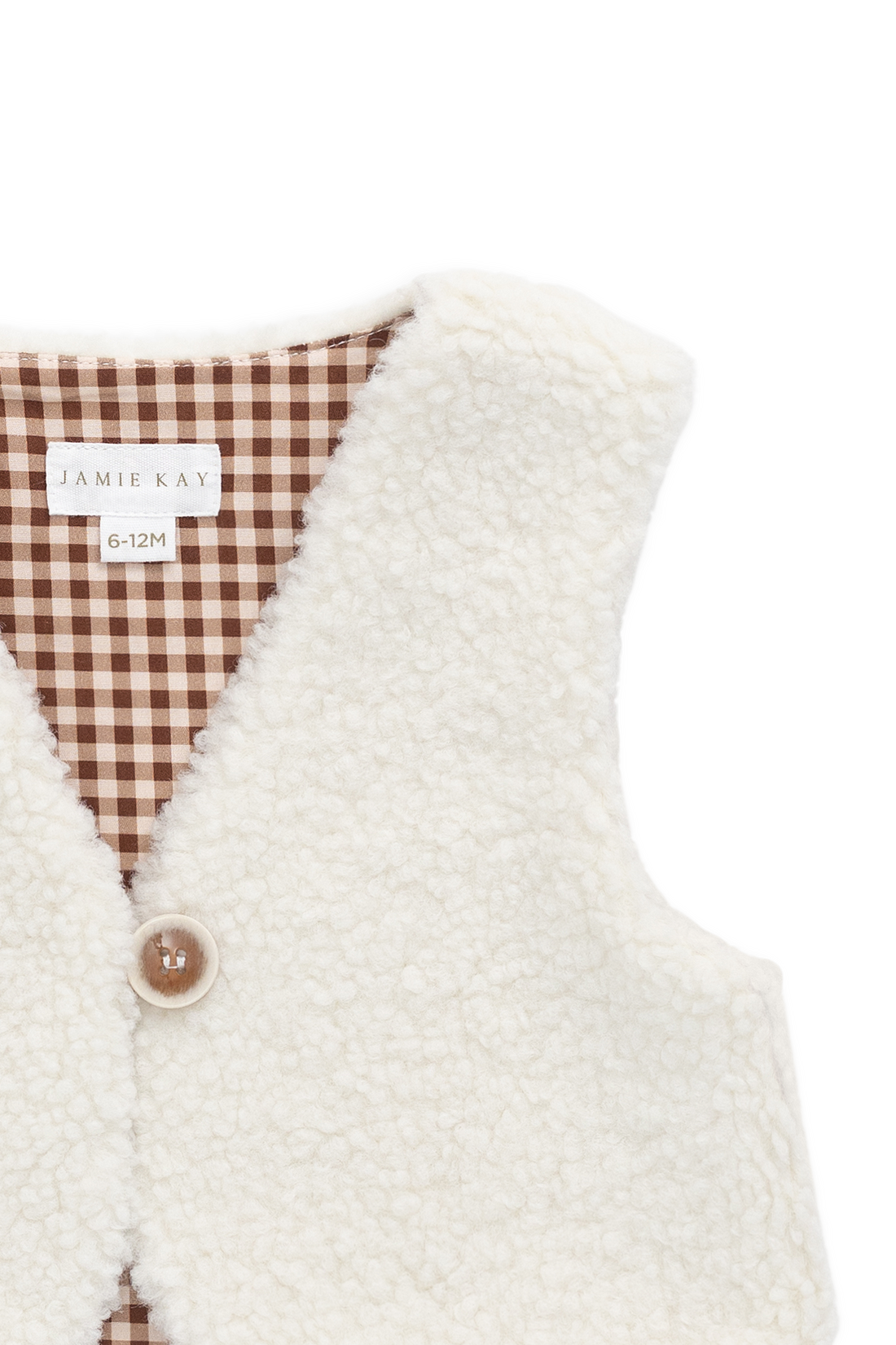Petal Vest - Natural Childrens Vest from Jamie Kay Australia