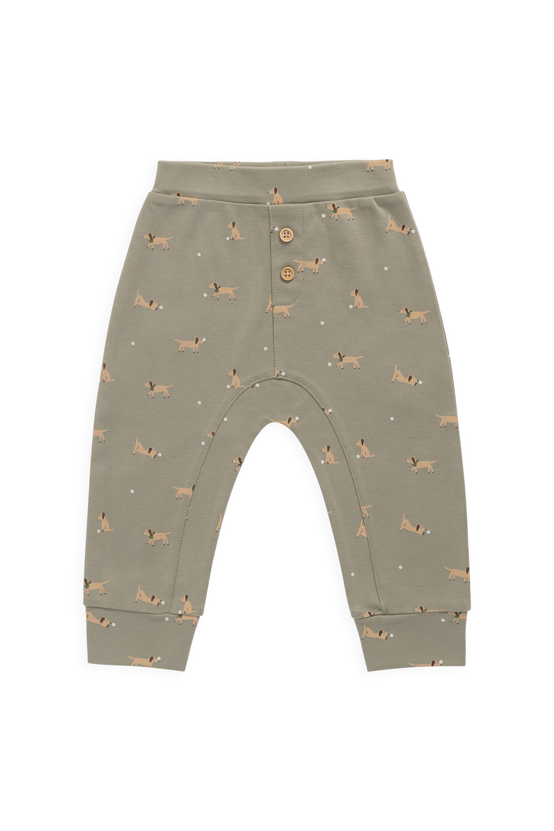 Pima Cotton Wesley Pant - Play Ball Vert Childrens Pant from Jamie Kay Australia