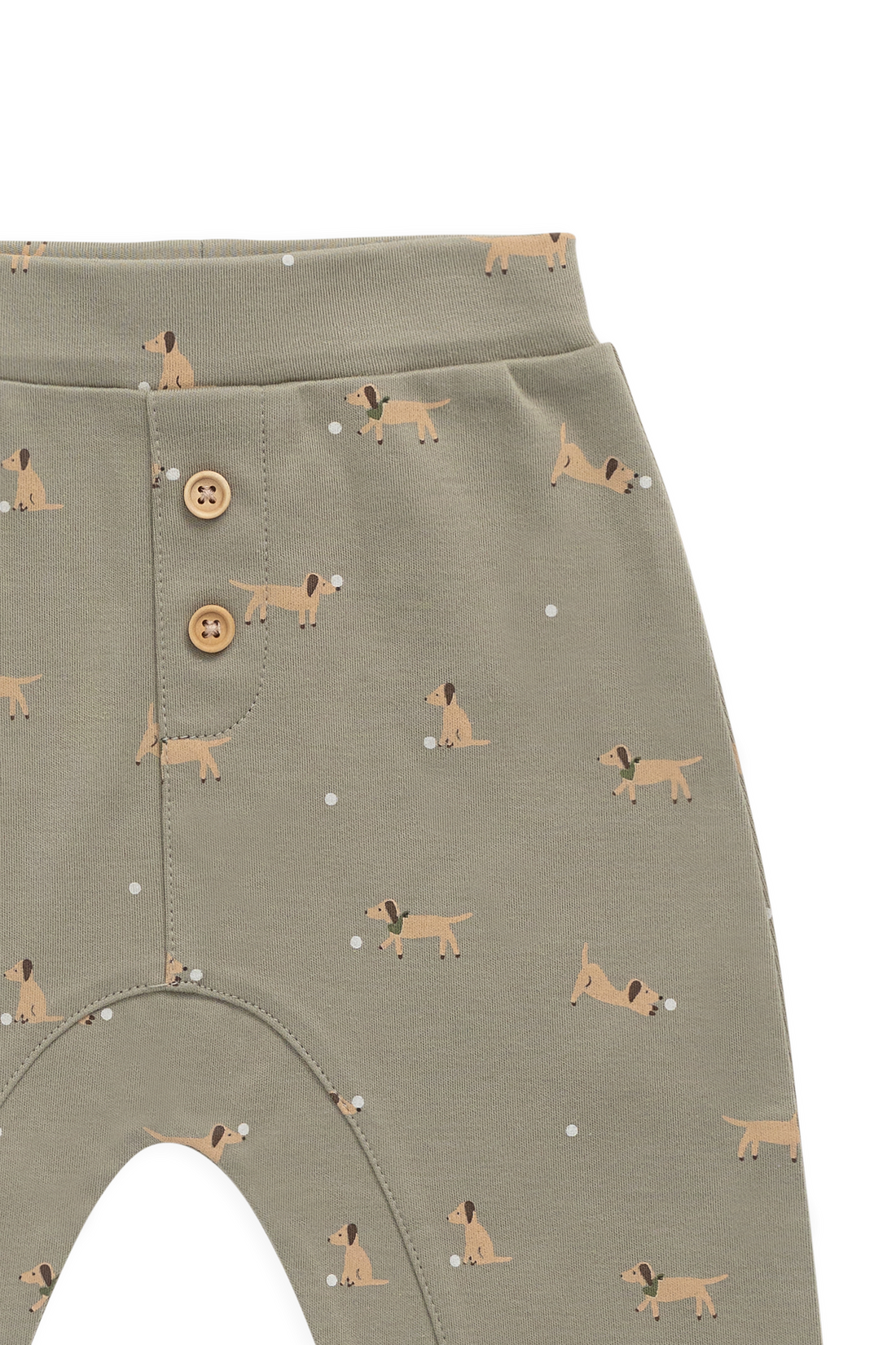 Pima Cotton Wesley Pant - Play Ball Vert Childrens Pant from Jamie Kay Australia