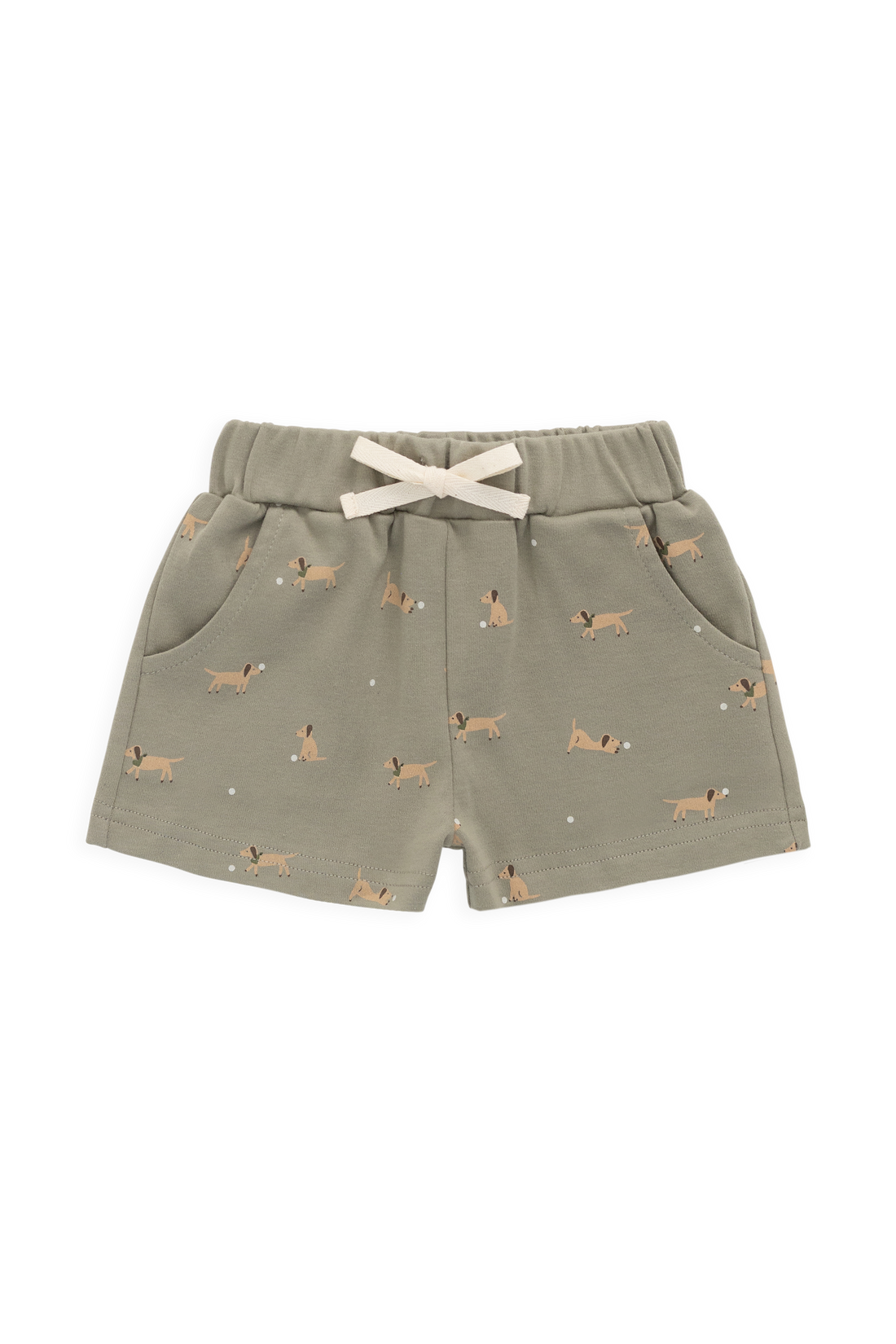 Pima Cotton Wesley Short - Play Ball Vert Childrens Short from Jamie Kay Australia