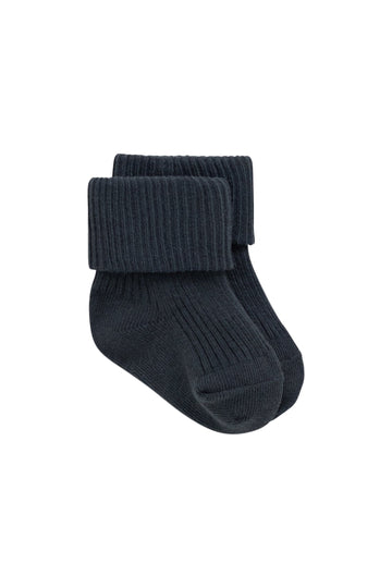 Classic Rib Sock - Atlantic Childrens Sock from Jamie Kay Australia