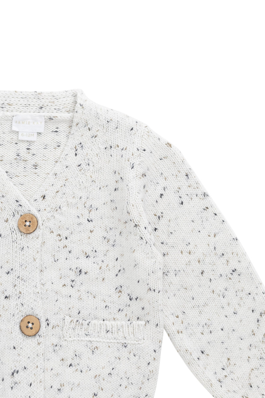 Freddie Cardigan - Oatmeal Atlantic Fleck Childrens Cardigan from Jamie Kay Australia
