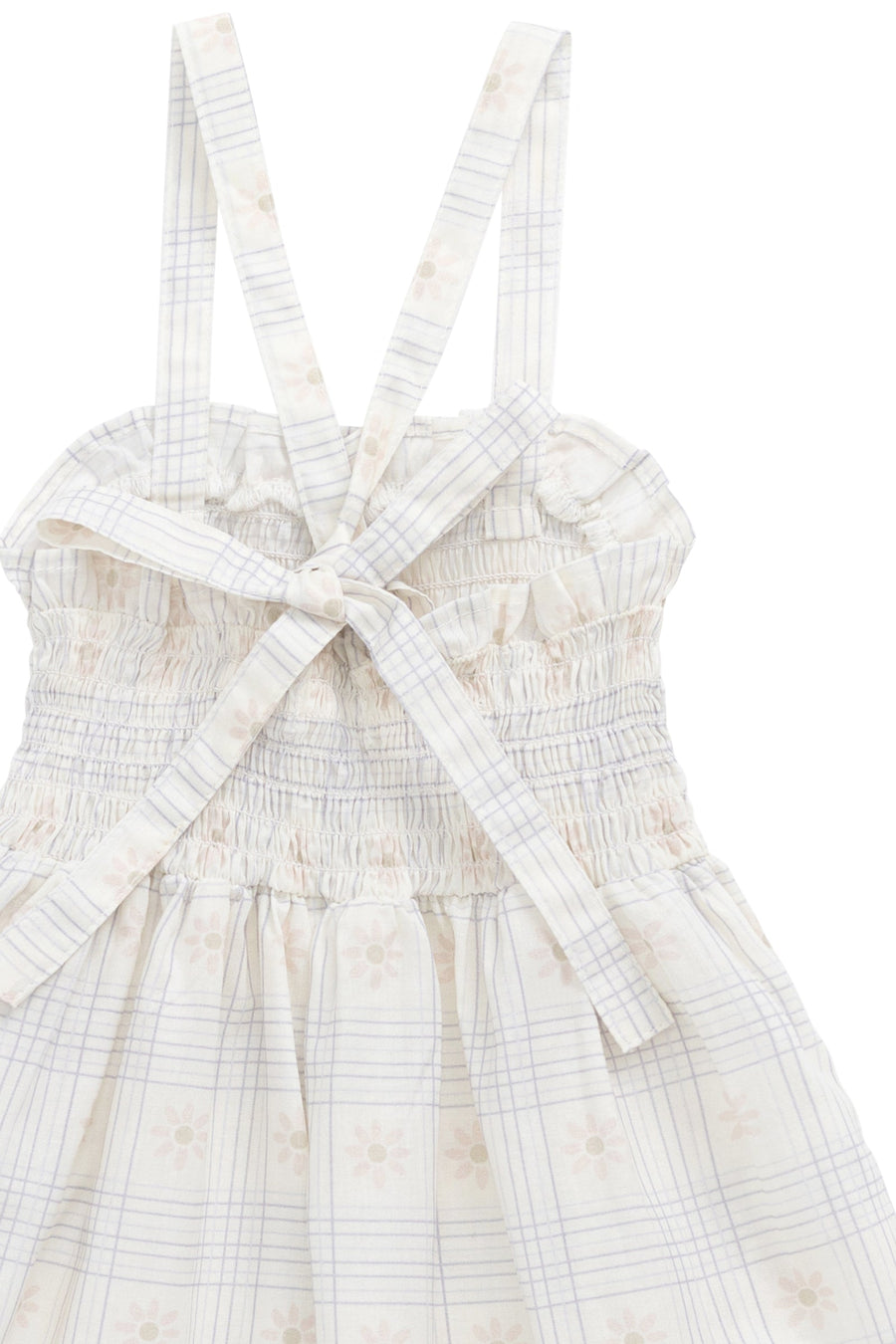 Organic Cotton Arabella Jumpsuit - Marguerite Egret Childrens Jumpsuit from Jamie Kay Australia
