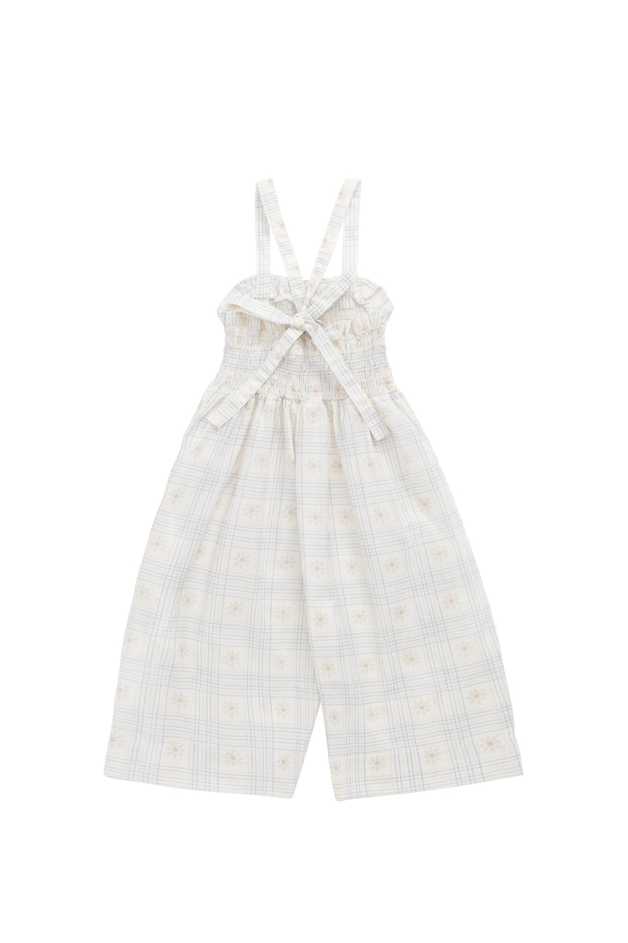 Organic Cotton Arabella Jumpsuit - Marguerite Egret Childrens Jumpsuit from Jamie Kay Australia