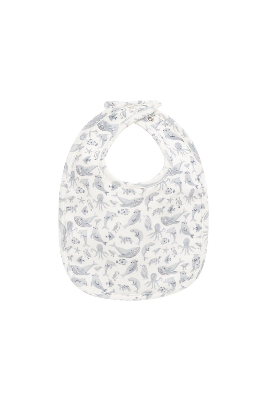 Organic Cotton Bib - Sea Life Childrens Bib from Jamie Kay Australia