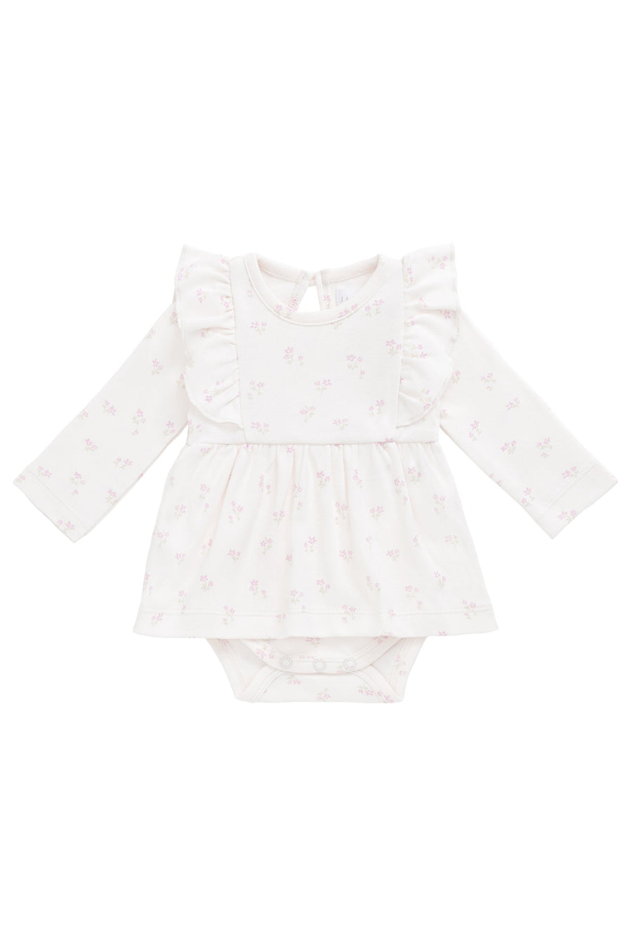 Organic Cotton Vivienne Playsuit - Pauline Pink Childrens Playsuit from Jamie Kay Australia