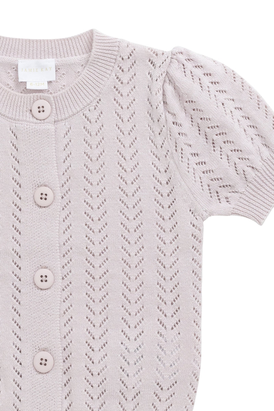 Aria Knitted Top - Pale Lilac Childrens Jumper from Jamie Kay Australia