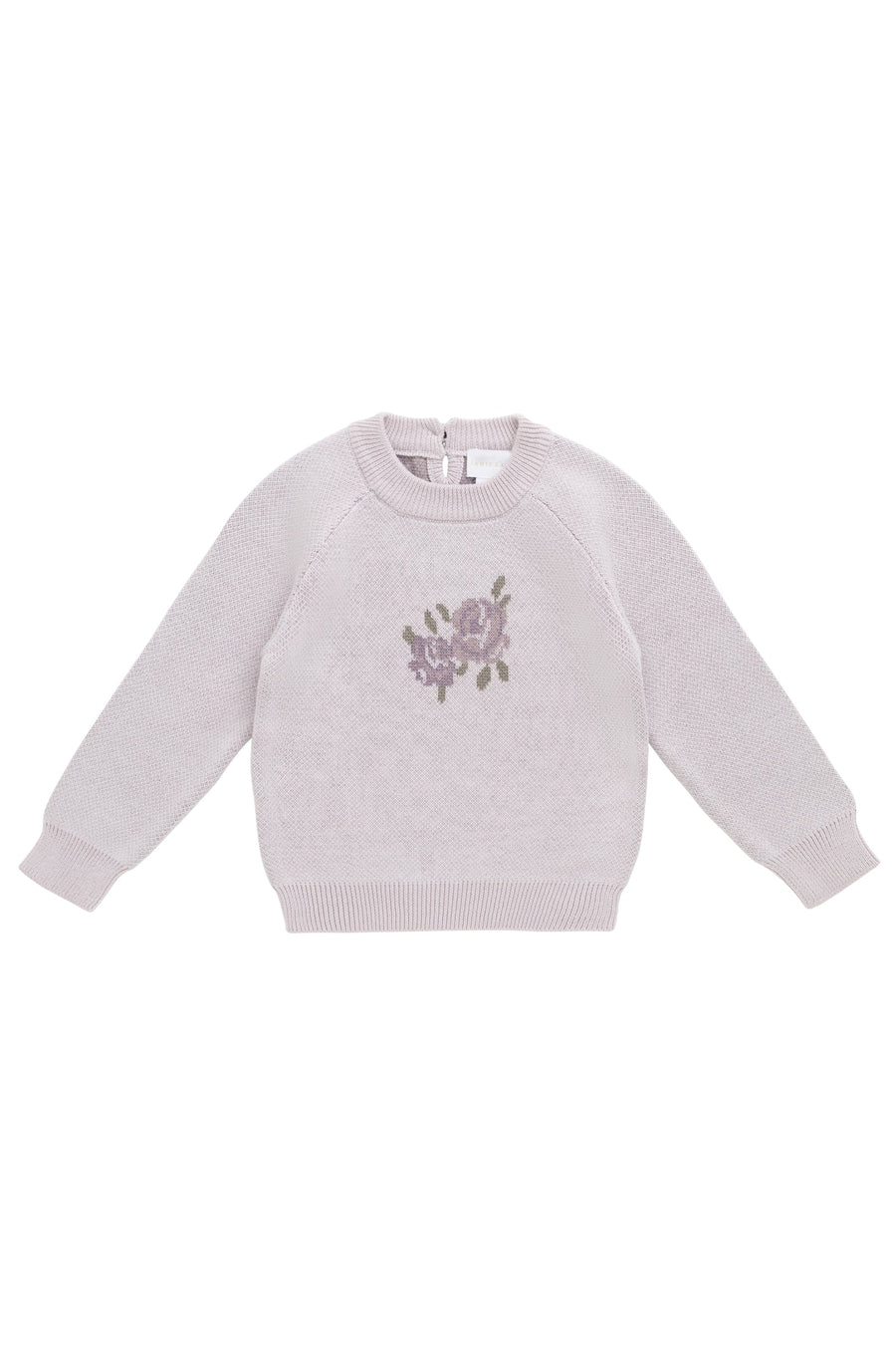 Lillian Jumper - Jacquard Gray Lilac Childrens Jumper from Jamie Kay Australia