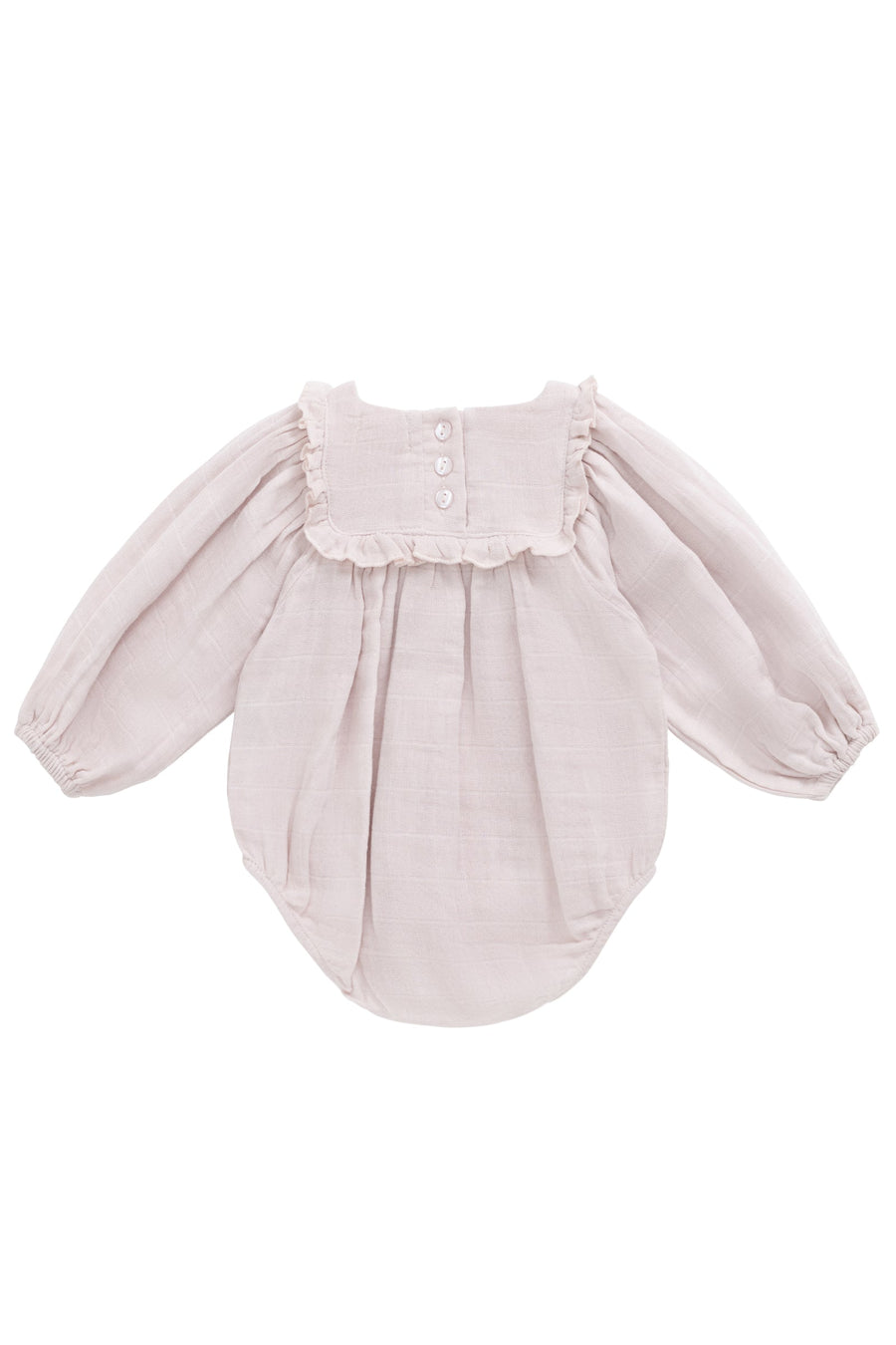 Organic Cotton Muslin Frances Playsuit - Pale Lilac Childrens Playsuit from Jamie Kay Australia