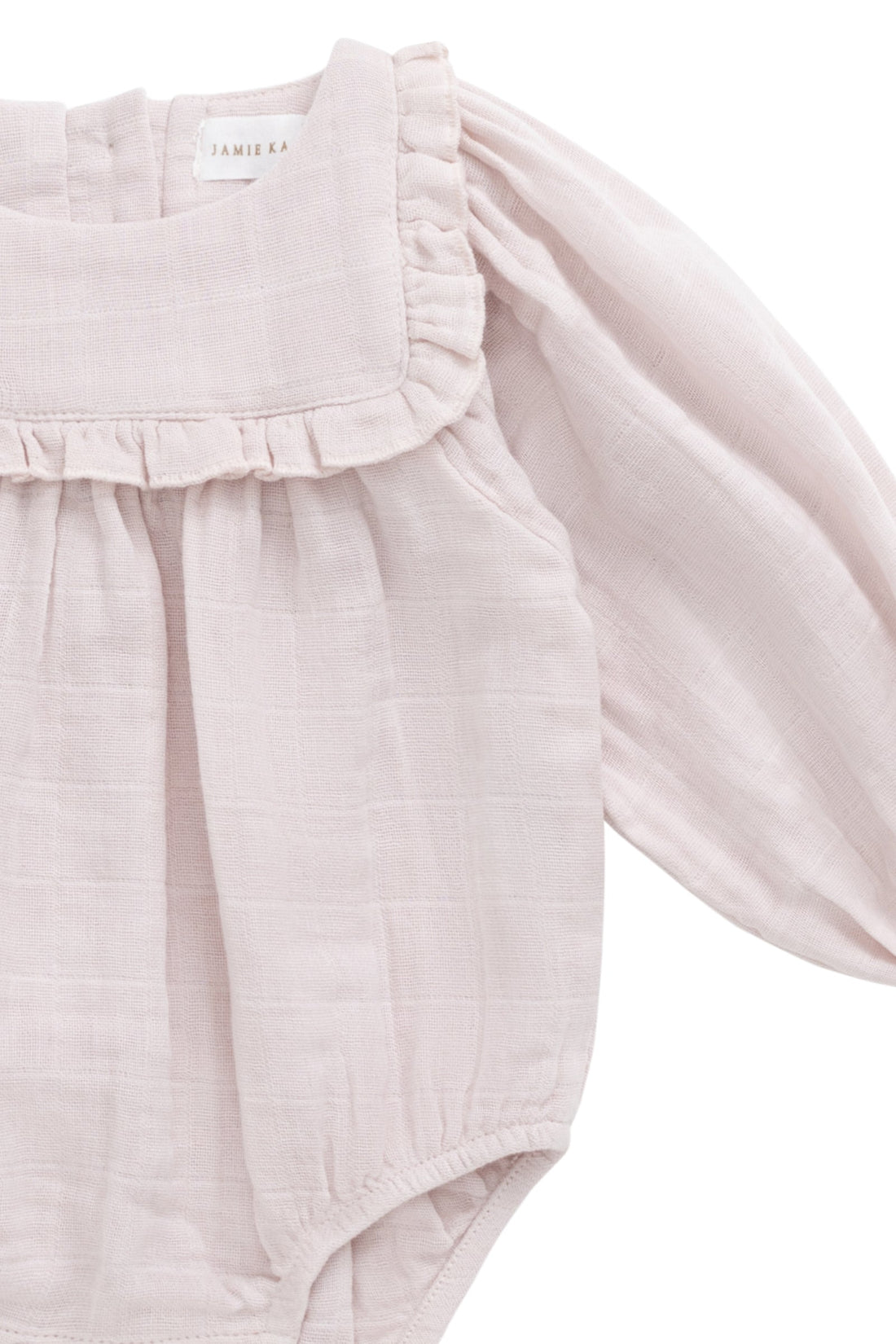 Organic Cotton Muslin Frances Playsuit - Pale Lilac Childrens Playsuit from Jamie Kay Australia