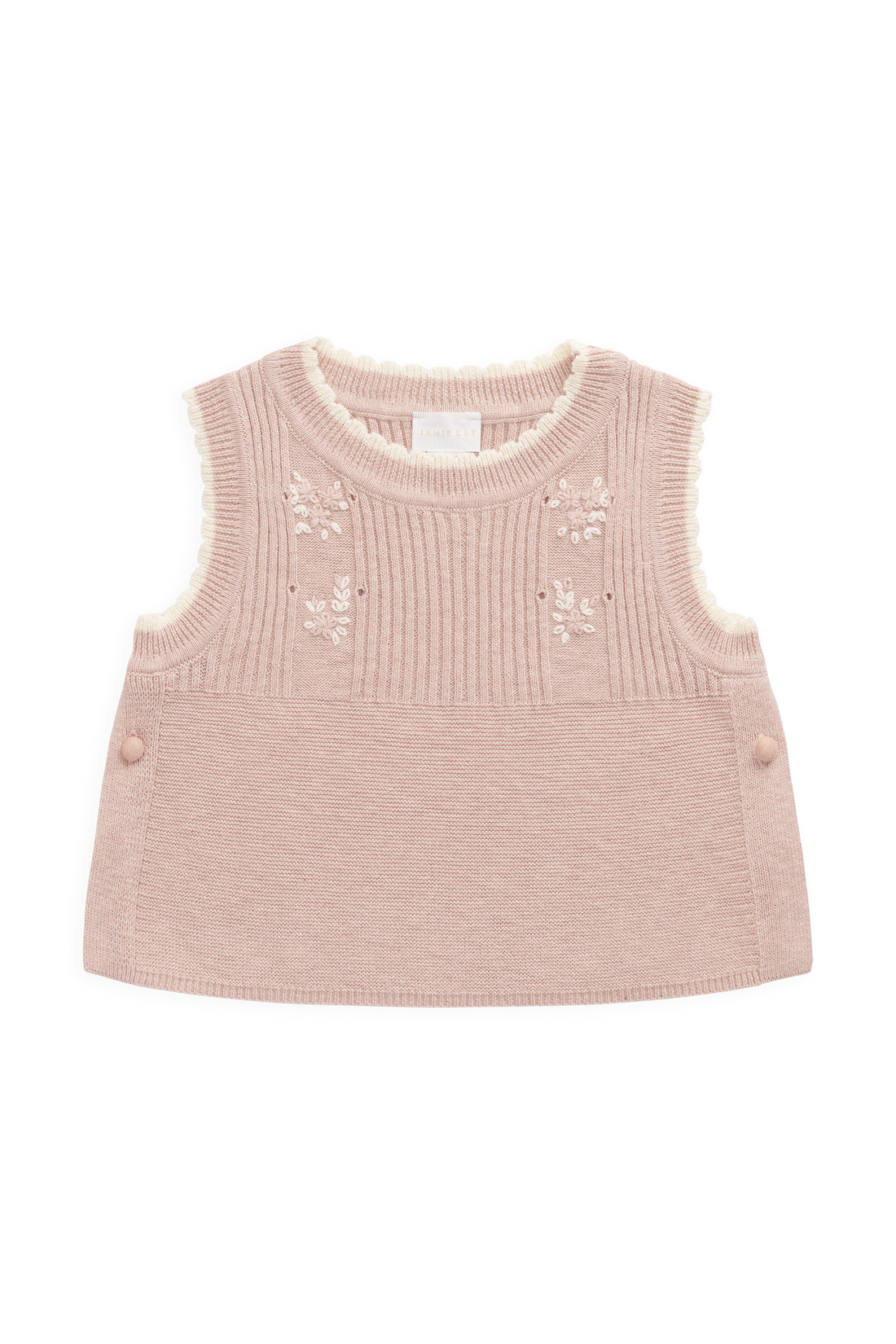 Abbie Knitted Top - Sweetpea Marle Abbie Flower Childrens Top from Jamie Kay Australia