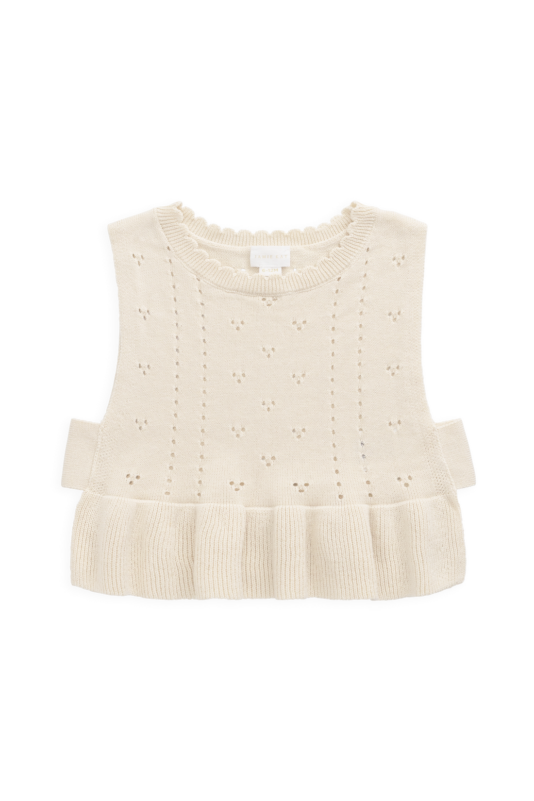 Erica Knitted Top - Vanilla Childrens Top from Jamie Kay Australia