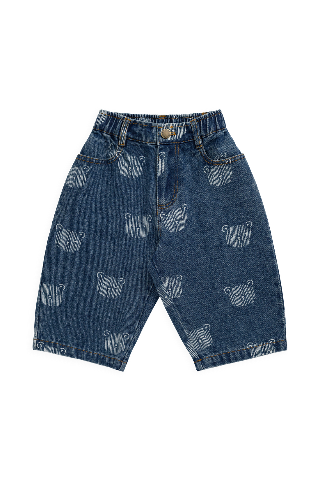 Linus Denim Pant - Teddy Face Denim Childrens Pant from Jamie Kay Australia