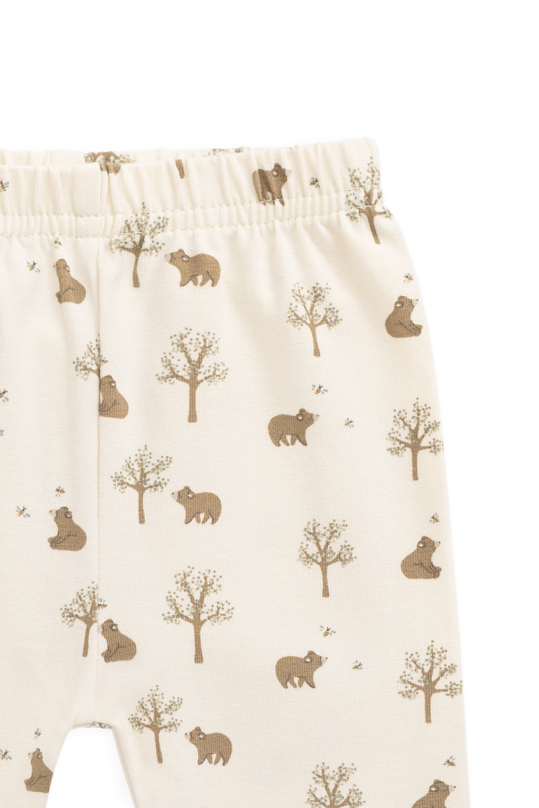 Organic Cotton Everyday Legging - Honey Bear Cloud Childrens Legging from Jamie Kay Australia