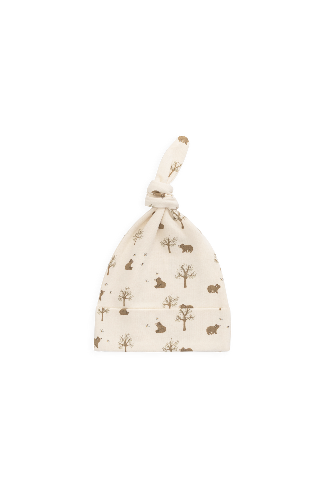 Organic Cotton Knot Beanie - Honey Bear Cloud Childrens Beanie from Jamie Kay Australia