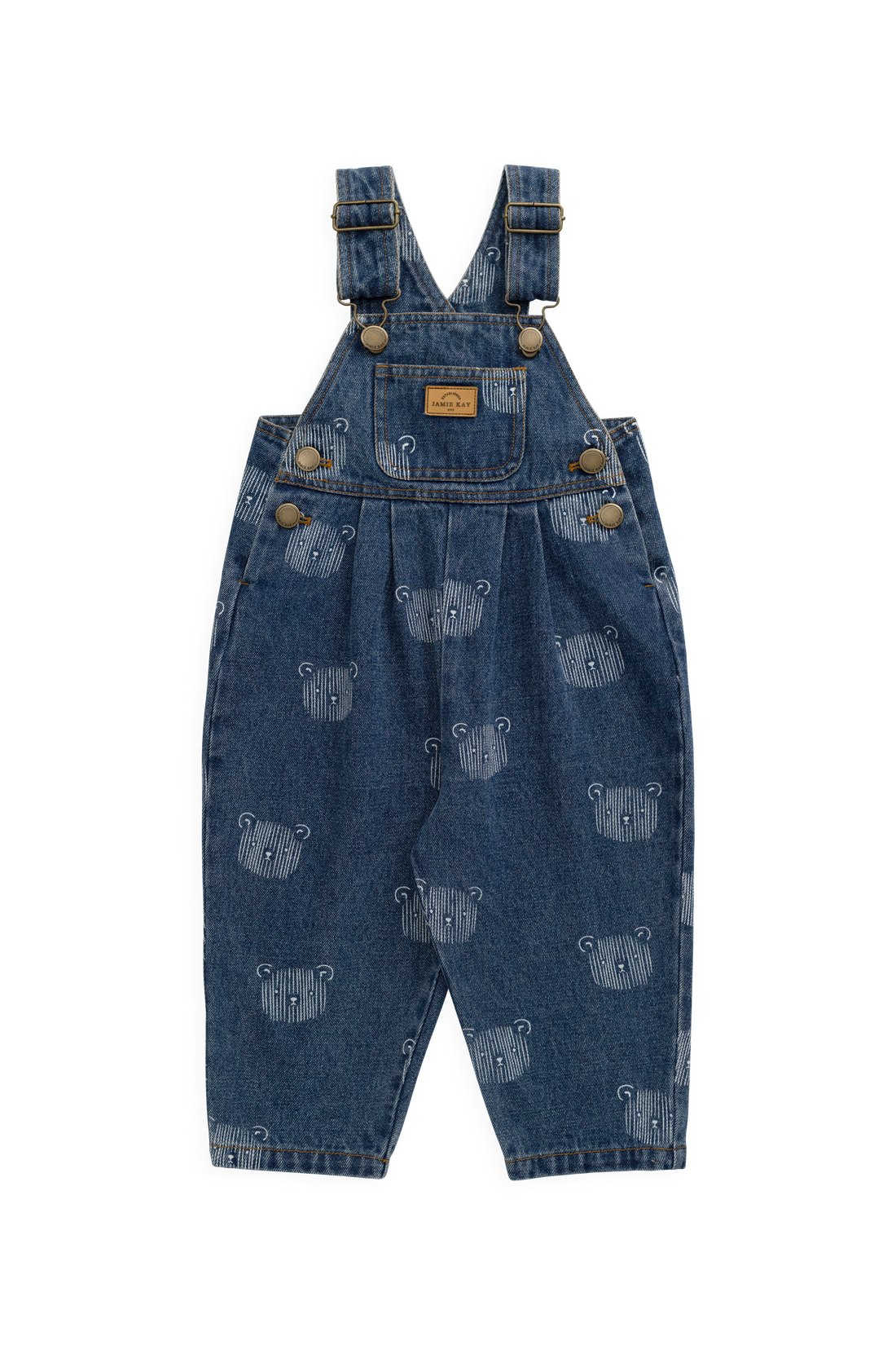 Wilson Overall - Teddy Face Denim Childrens Overall from Jamie Kay Australia