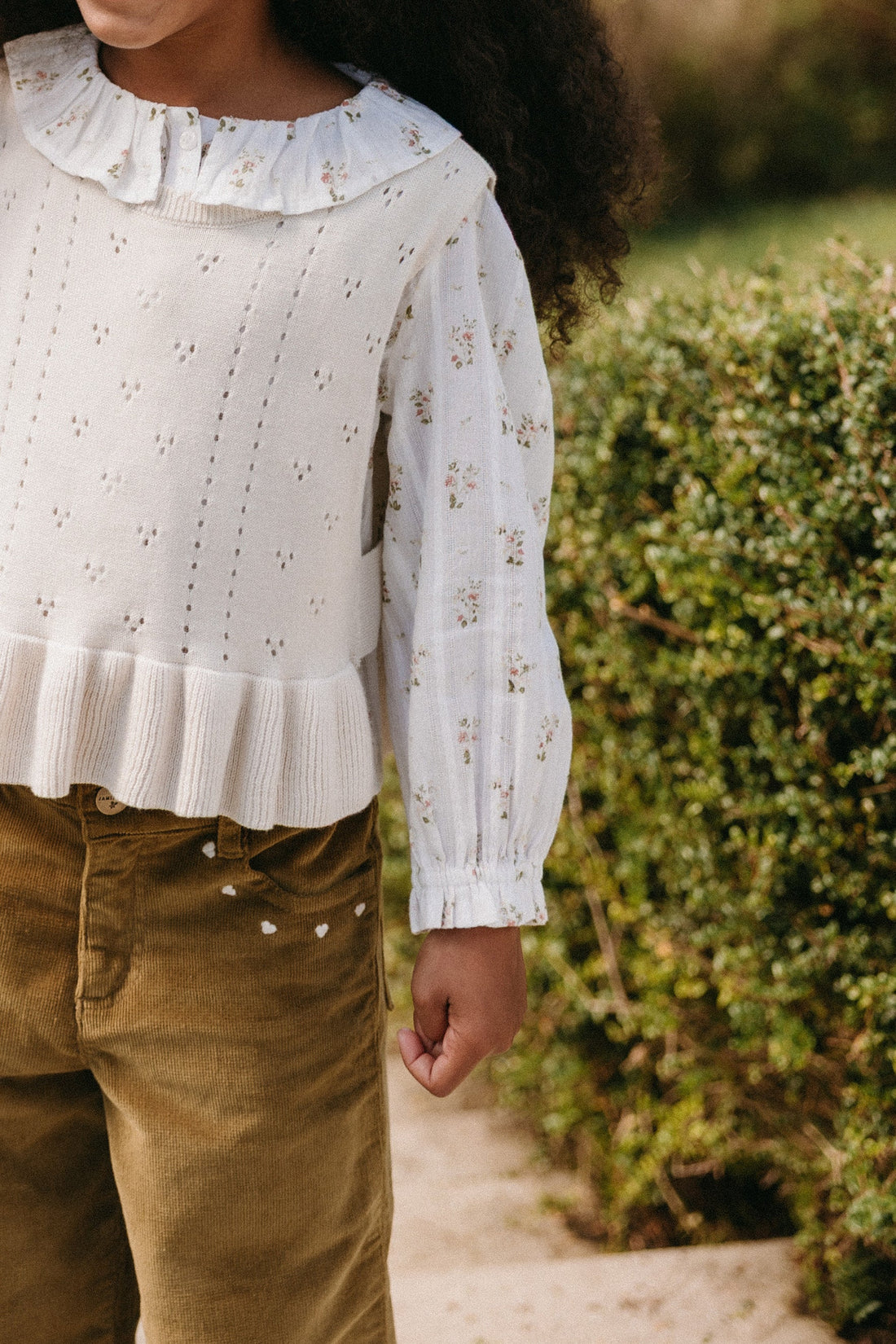 Organic Cotton Brynlee Top - Josepha Egret Childrens Top from Jamie Kay Australia