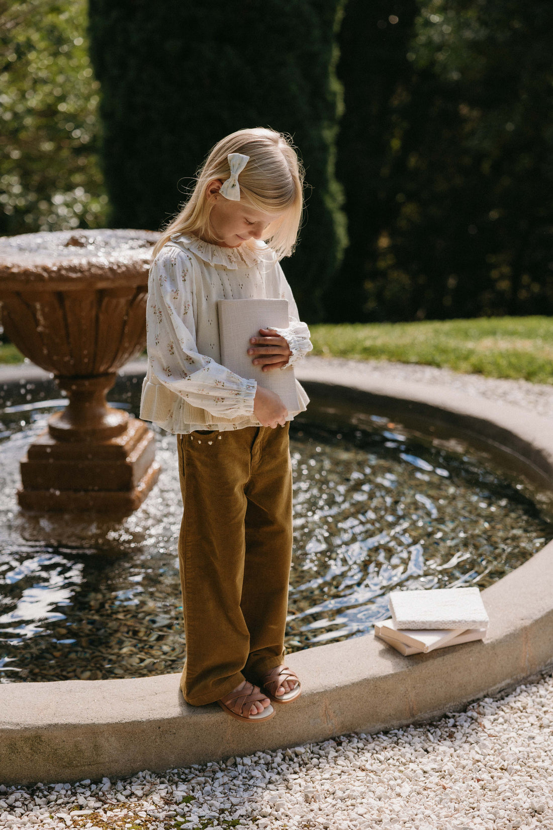 Organic Cotton Brynlee Top - Josepha Egret Childrens Top from Jamie Kay Australia