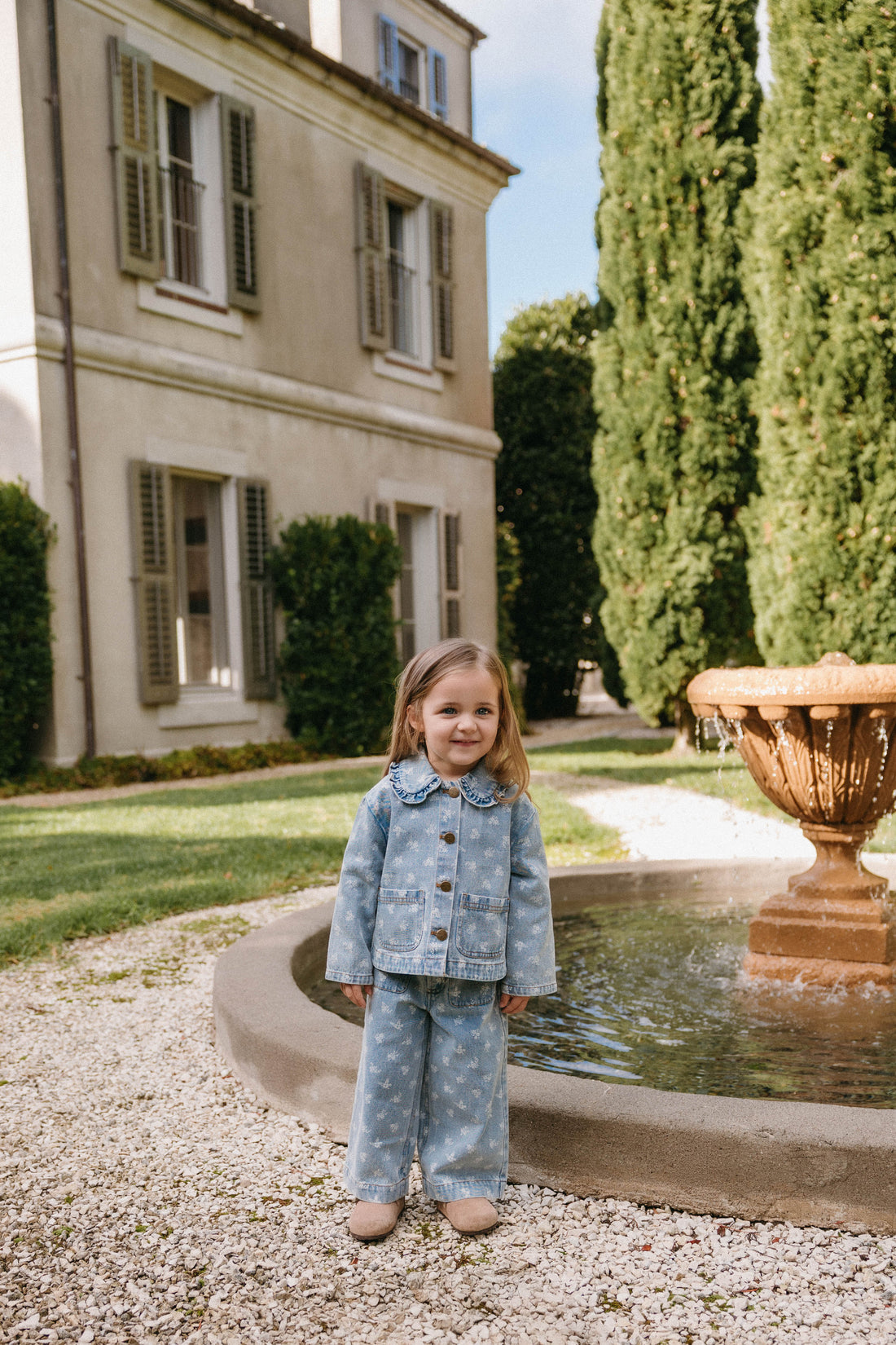 Malani Jacket - Tully Floral Denim Childrens Jacket from Jamie Kay Australia