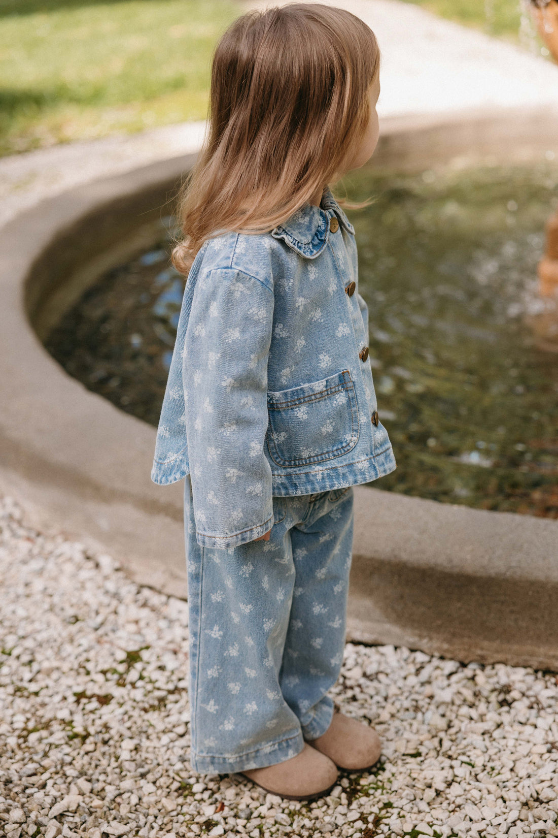 Malani Jacket - Tully Floral Denim Childrens Jacket from Jamie Kay Australia