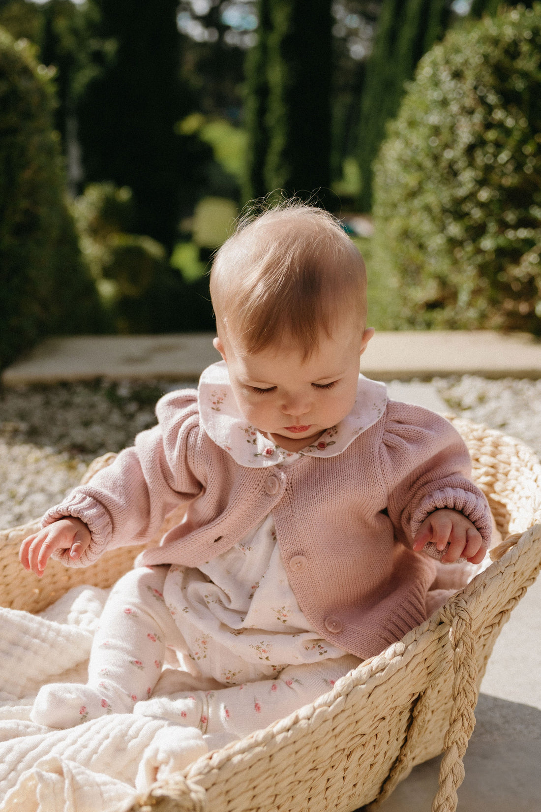 Tasha Knitted Cardigan - Sweetpea Marle Childrens Cardigan from Jamie Kay Australia