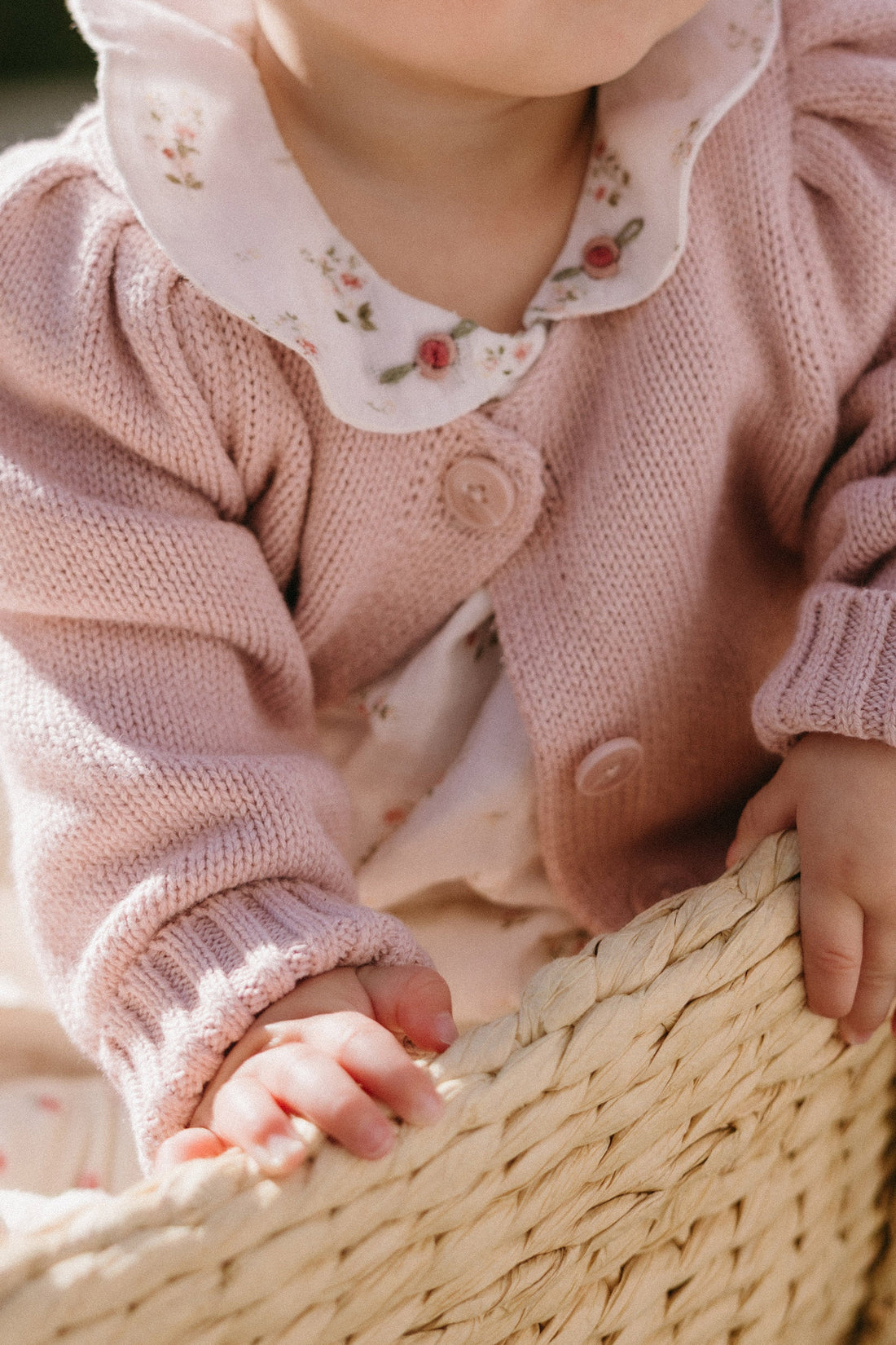 Tasha Knitted Cardigan - Sweetpea Marle Childrens Cardigan from Jamie Kay Australia