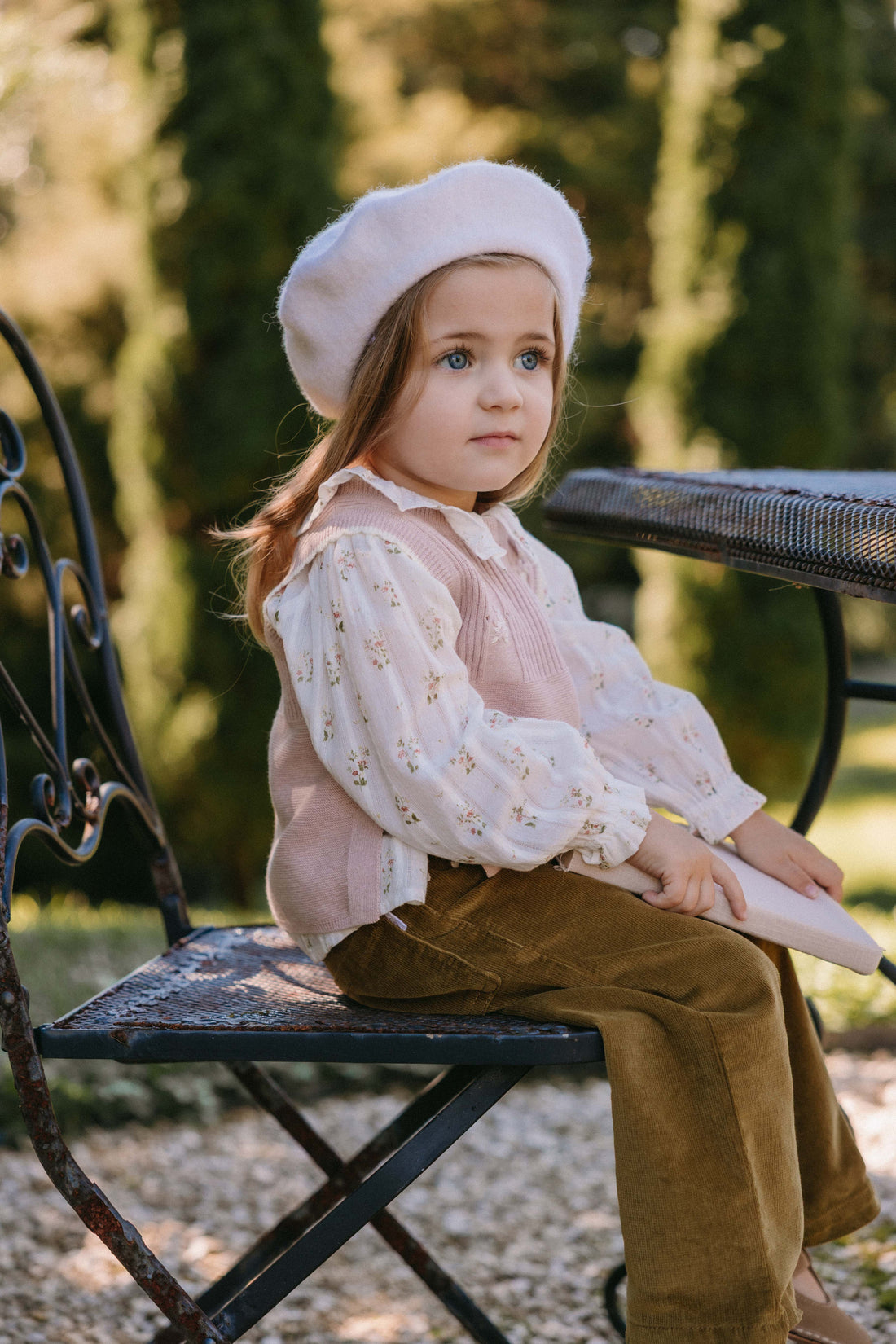 Abbie Knitted Top - Sweetpea Marle Abbie Flower Childrens Top from Jamie Kay Australia