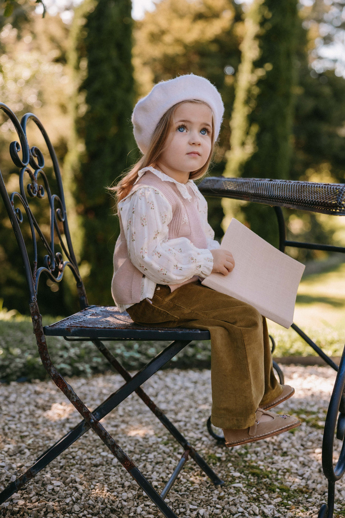 Abbie Knitted Top - Sweetpea Marle Abbie Flower Childrens Top from Jamie Kay Australia