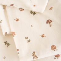 Organic Cotton Wrap Blanket - Foraging Friends Childrens Blanket from Jamie Kay Australia