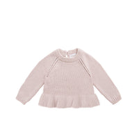 Ava Jumper - Soft Misty Rose Childrens Jumper from Jamie Kay Australia