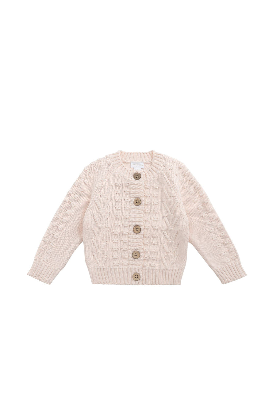 Cable Knitted Jumper - Ballet Pink Childrens Jumper from Jamie Kay Australia